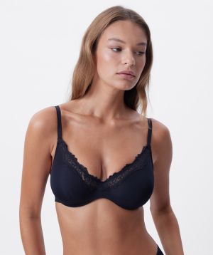 NKD Unlined Plunge Bra - Black
