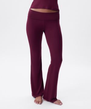 Chill Out Foldover Pant - Berry