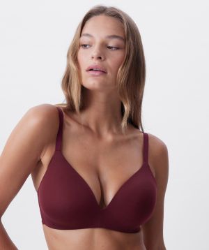 NKD Lightly Lined Wirefree Bra - Berry