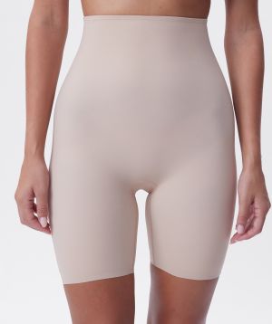 Microfibre Thigh Shaper - Nude