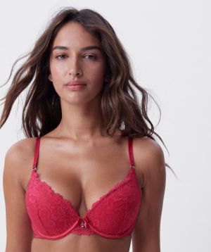 Bethany Essentials Double Push Up Bra - Red