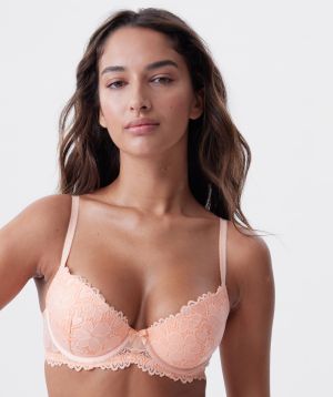 Frankie Lightly Lined Bra - Light Coral