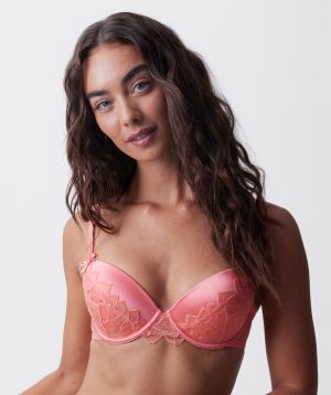 Patricia Push Up Bra - Dark Coral