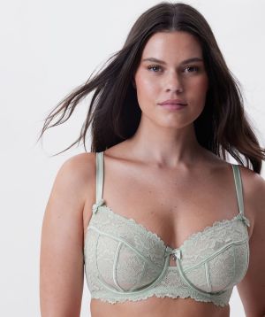 Bethany Full Cup Underwire Bra - Light Green
