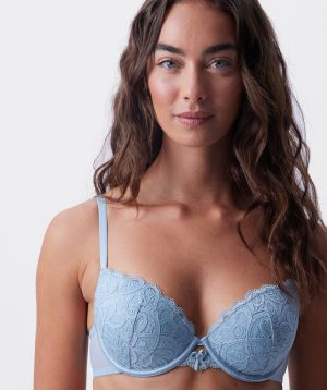 Dulcie Push Up Bra - Light Blue