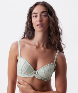 Bethany Push Up Bra - Light Green
