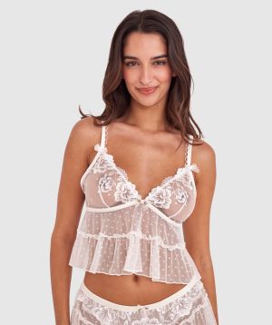 Enchanted Blooms Of Lisse Cami - Ivory