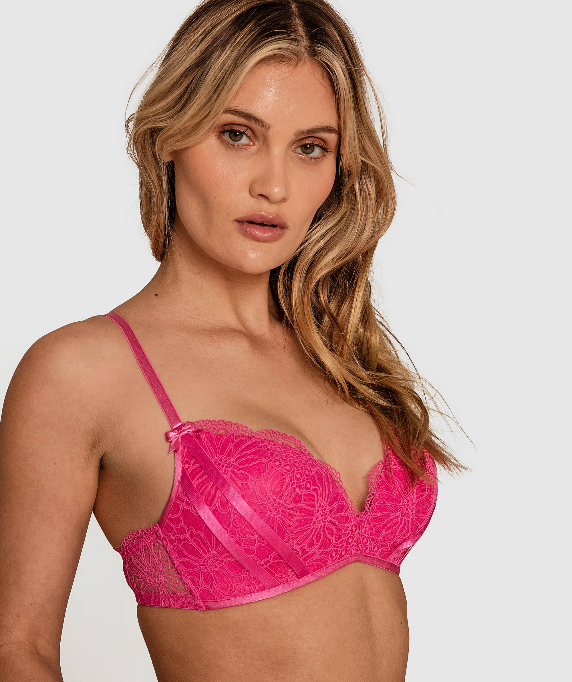 Davina Wirefree Bra - Fuchsia Pink