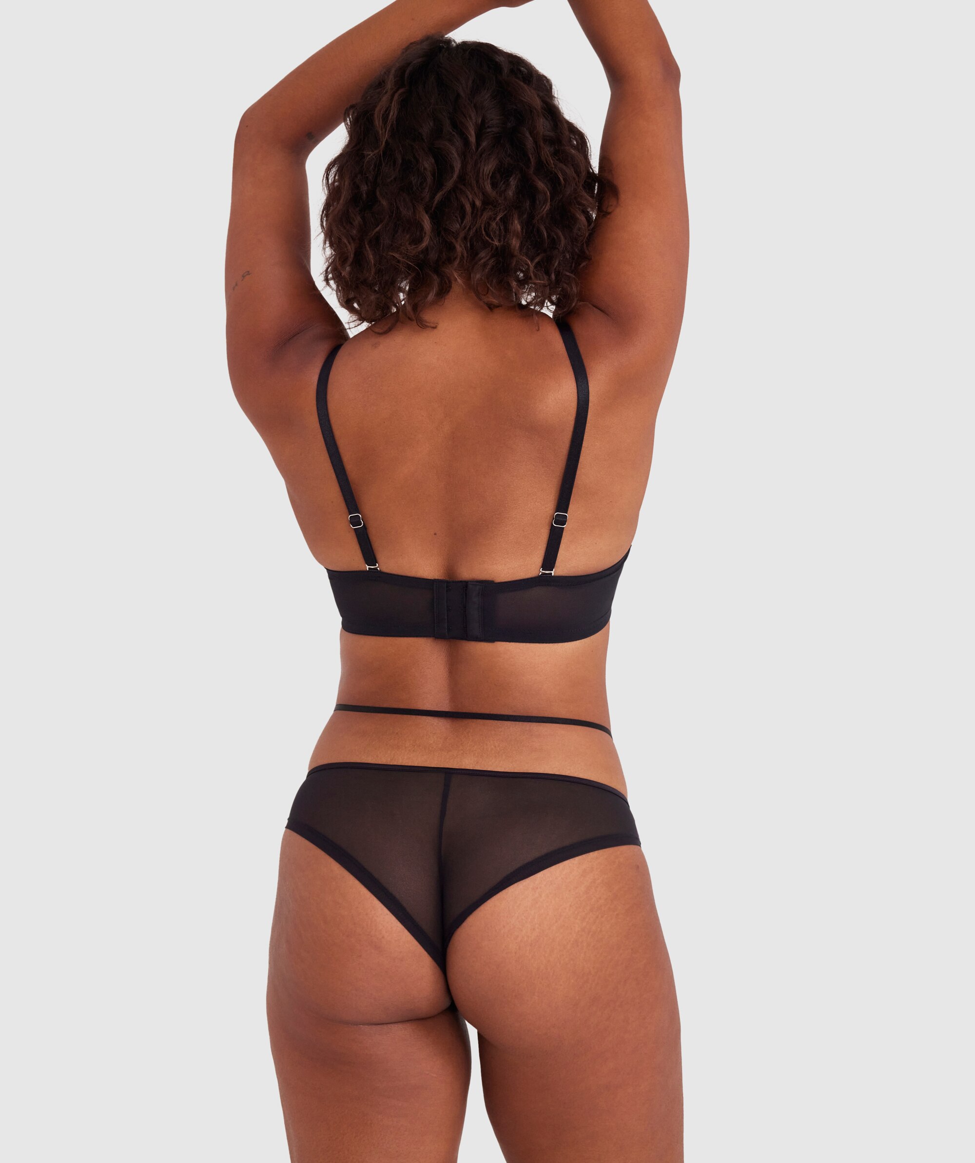 Bras N Things Demi Brazilian Knicker - Black | 01477501
