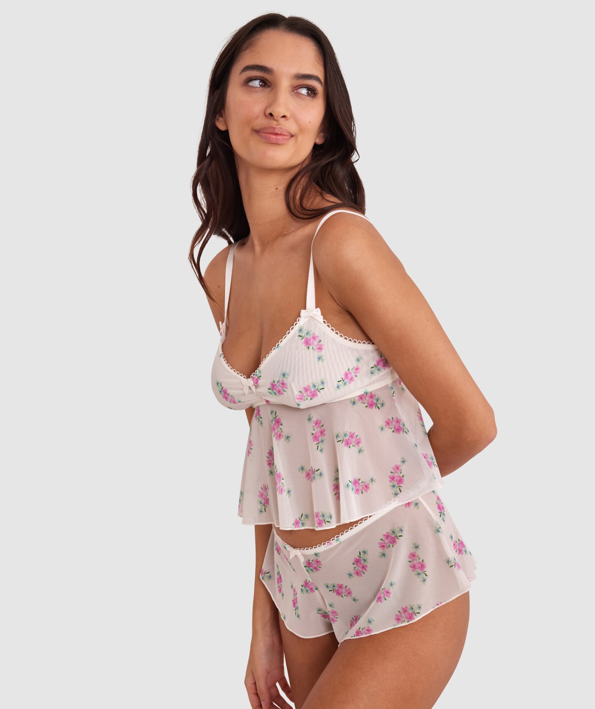 Elodie Crop Cami - Print Floral