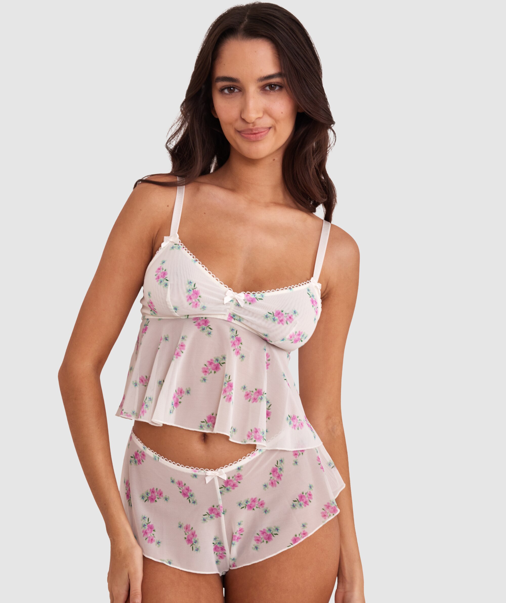 Elodie Crop Cami - Print Floral