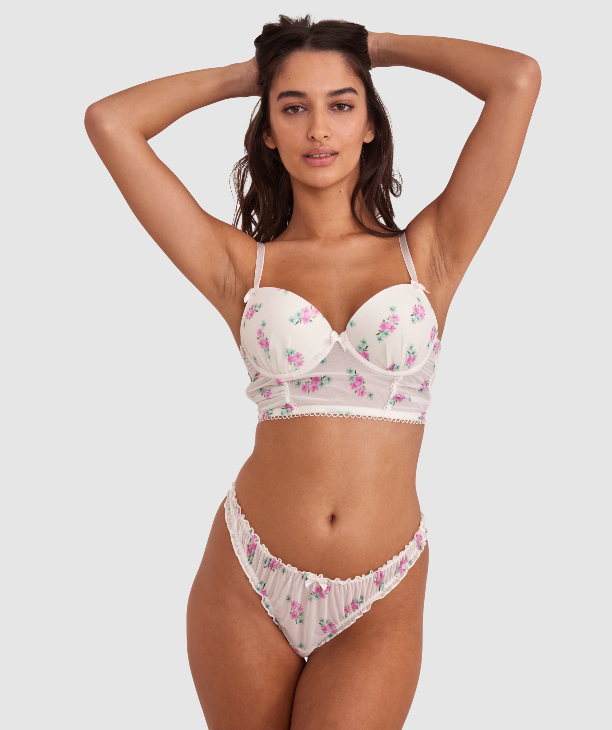 Elodie V String - Print Floral