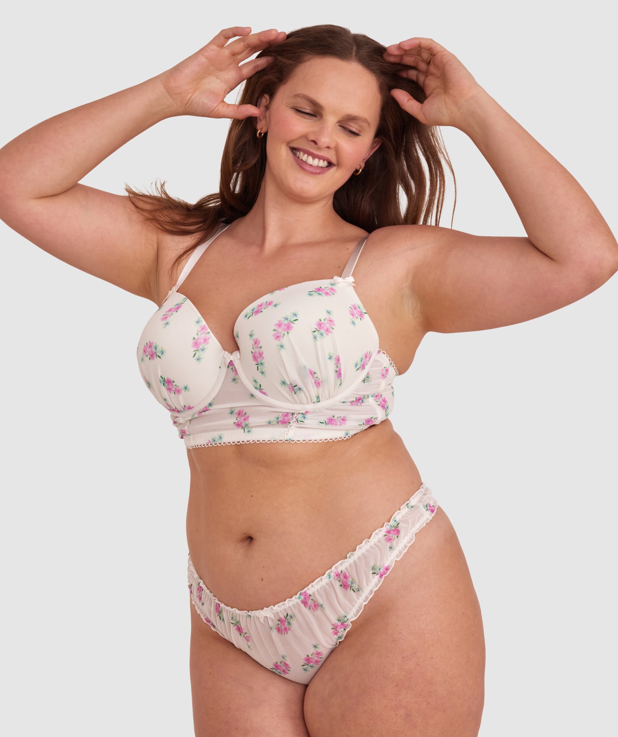 Elodie V String - Print Floral