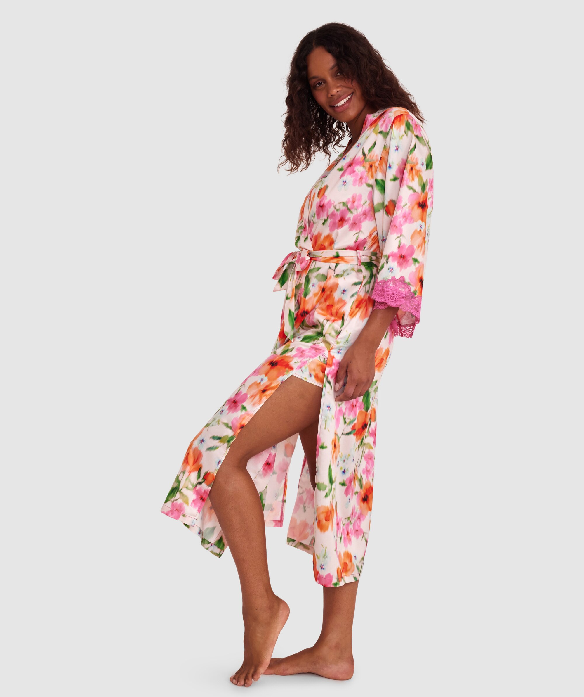 Eloise Long Wrap - Print Floral