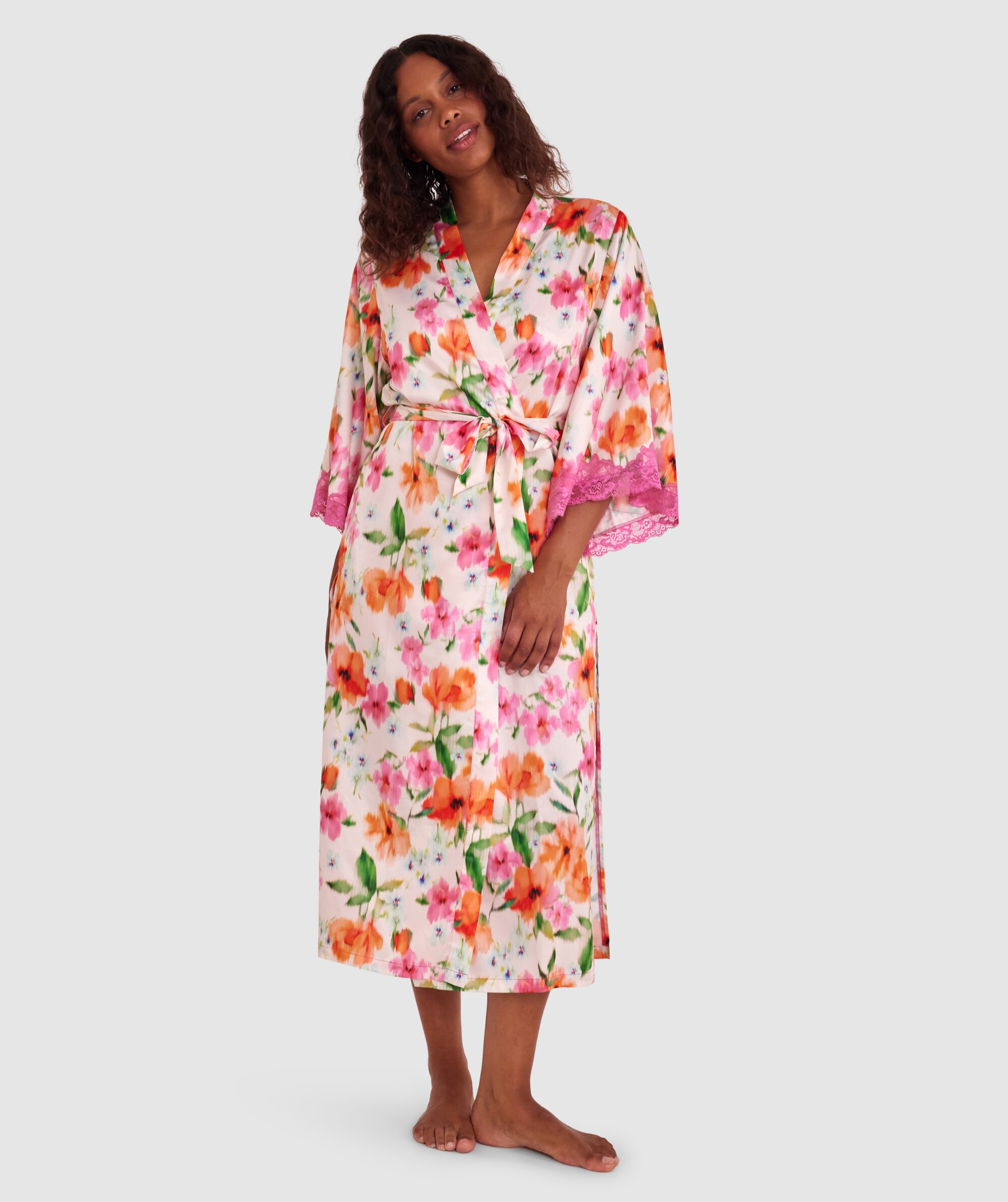 Eloise Long Wrap - Print Floral
