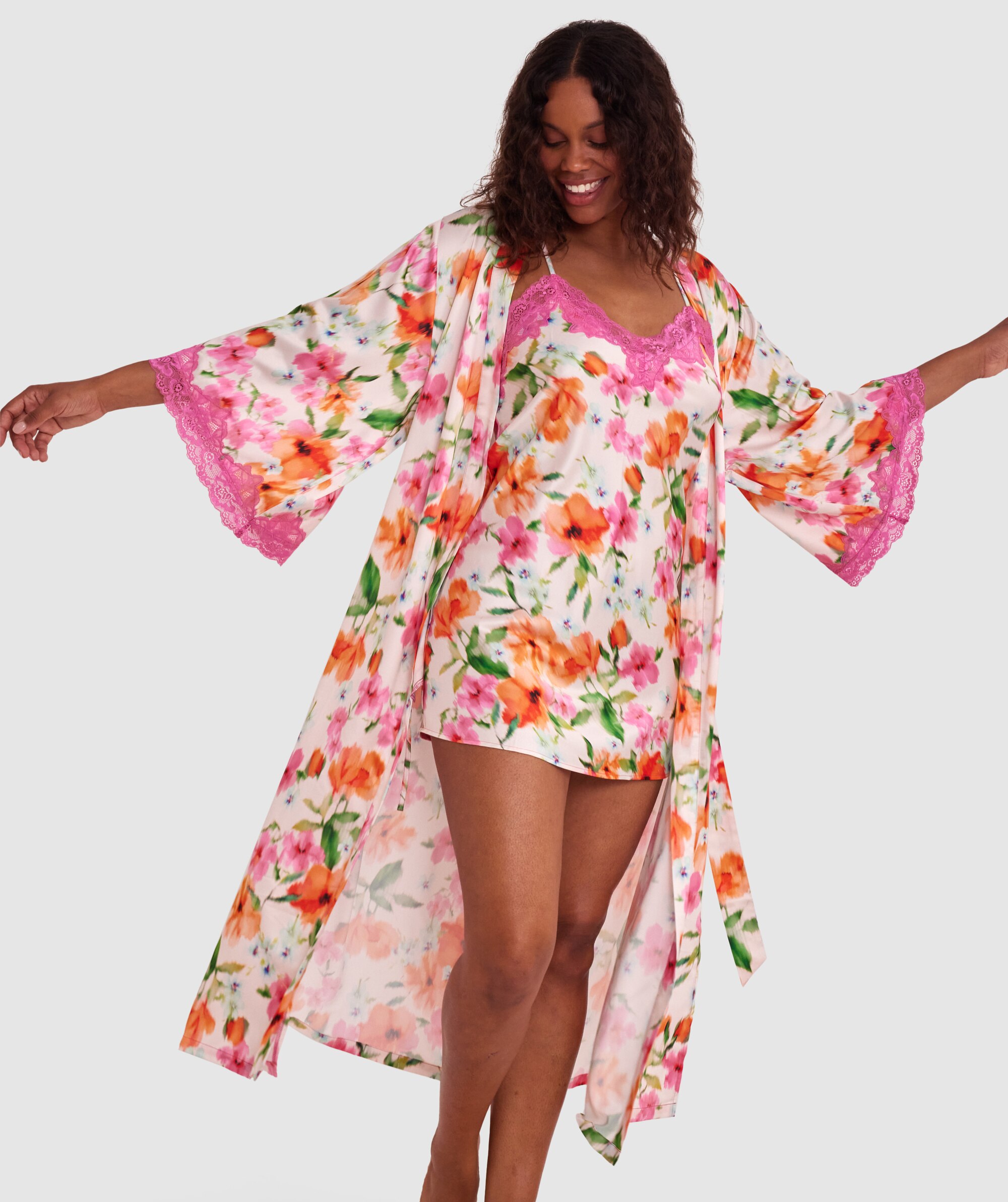 Eloise Long Wrap - Print Floral
