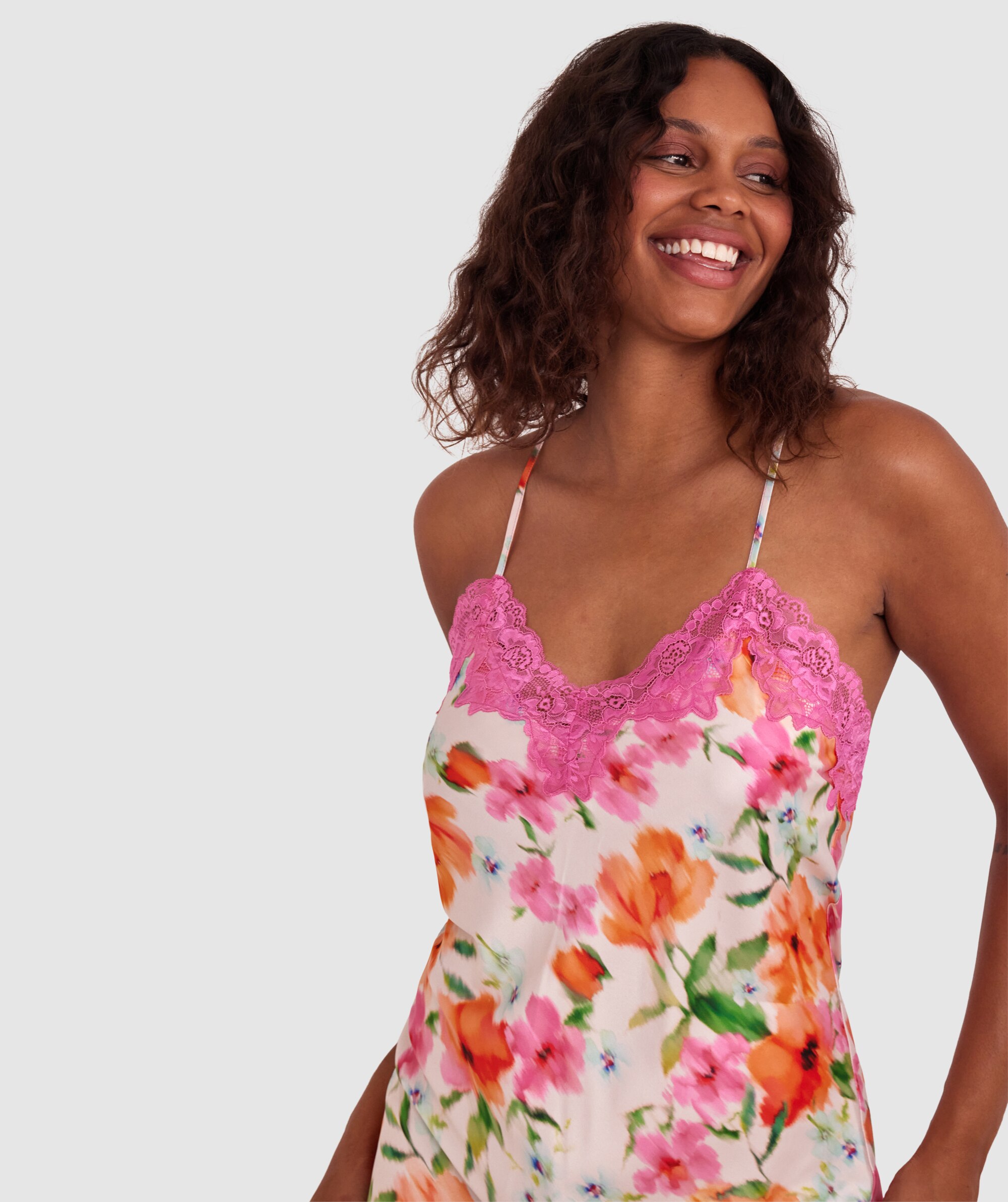 Eloise Slip - Print Floral