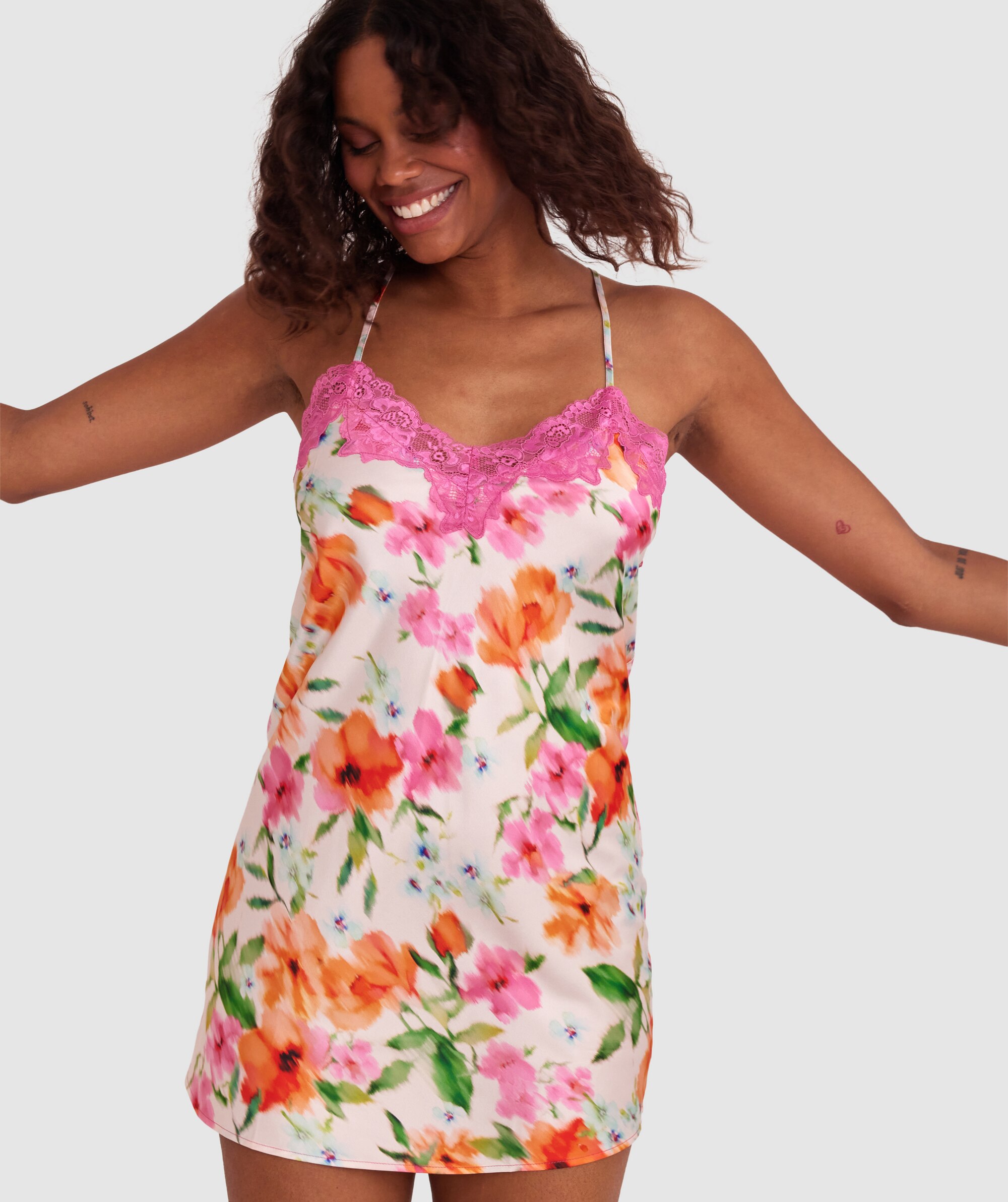 Eloise Slip - Print Floral