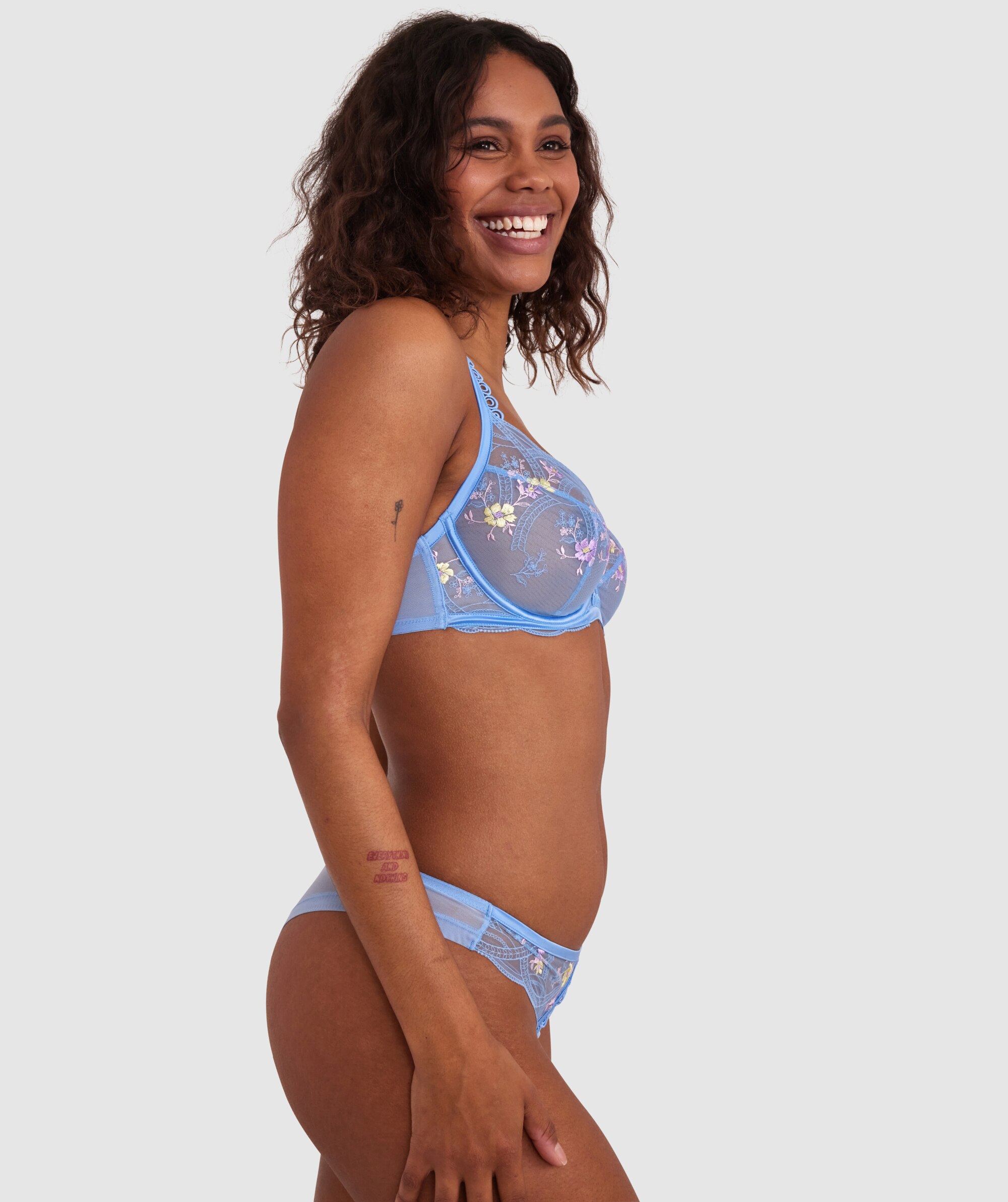 Enchanted Florentine Brazilian Knicker - Sky Blue