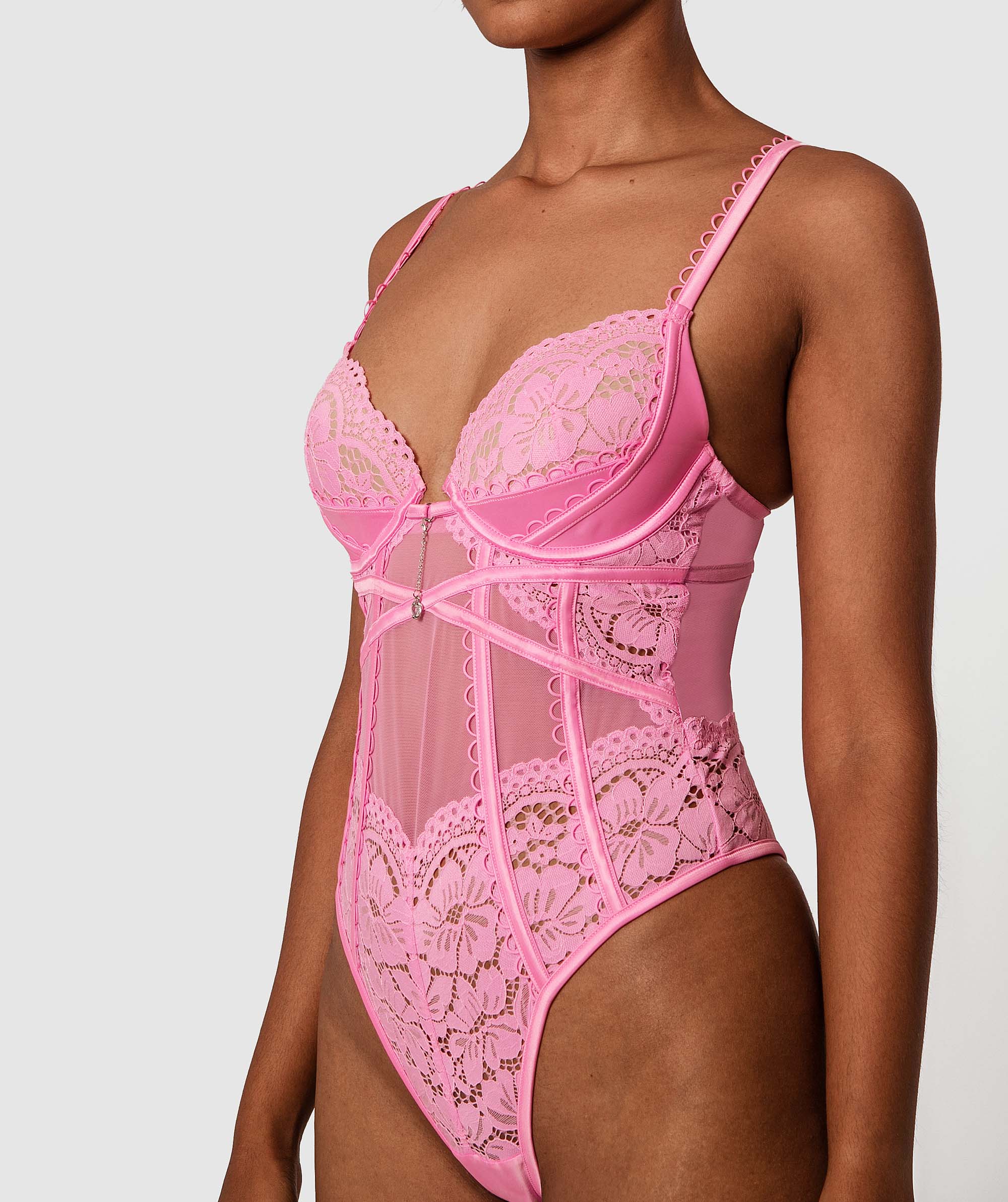 Enchanted Enchanted The Pink Sea Push Up Bodysuit - Pink | | 01278101