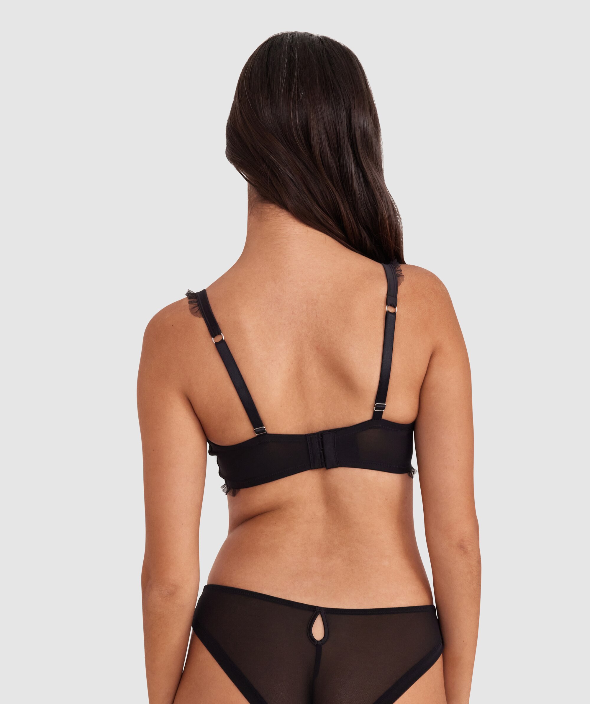 Enchanted Wilde Flower Underwire Bra - Black