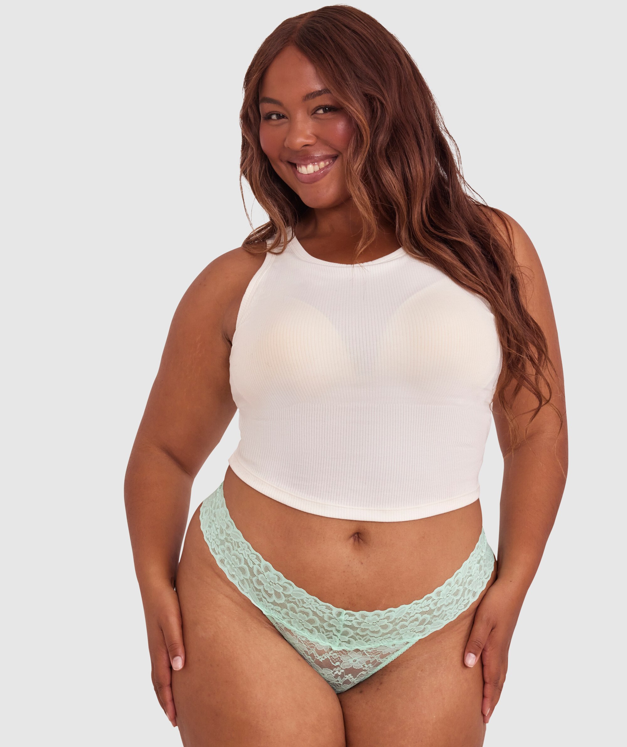Eva V String - Mint Green