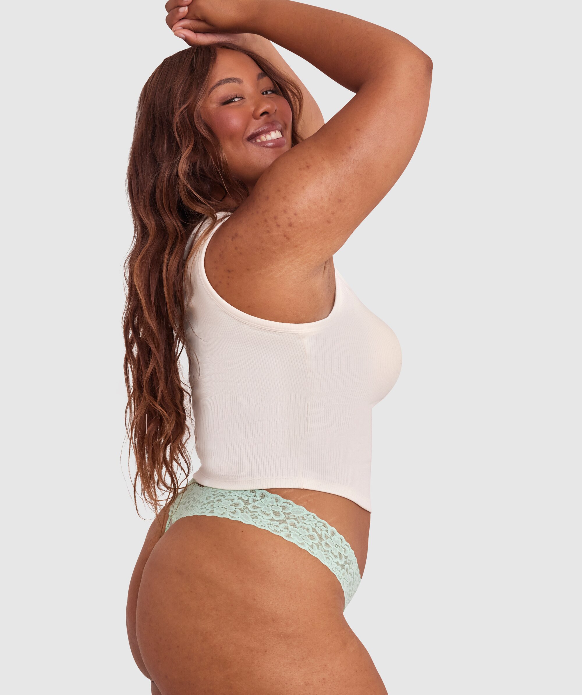 Eva V String - Mint Green
