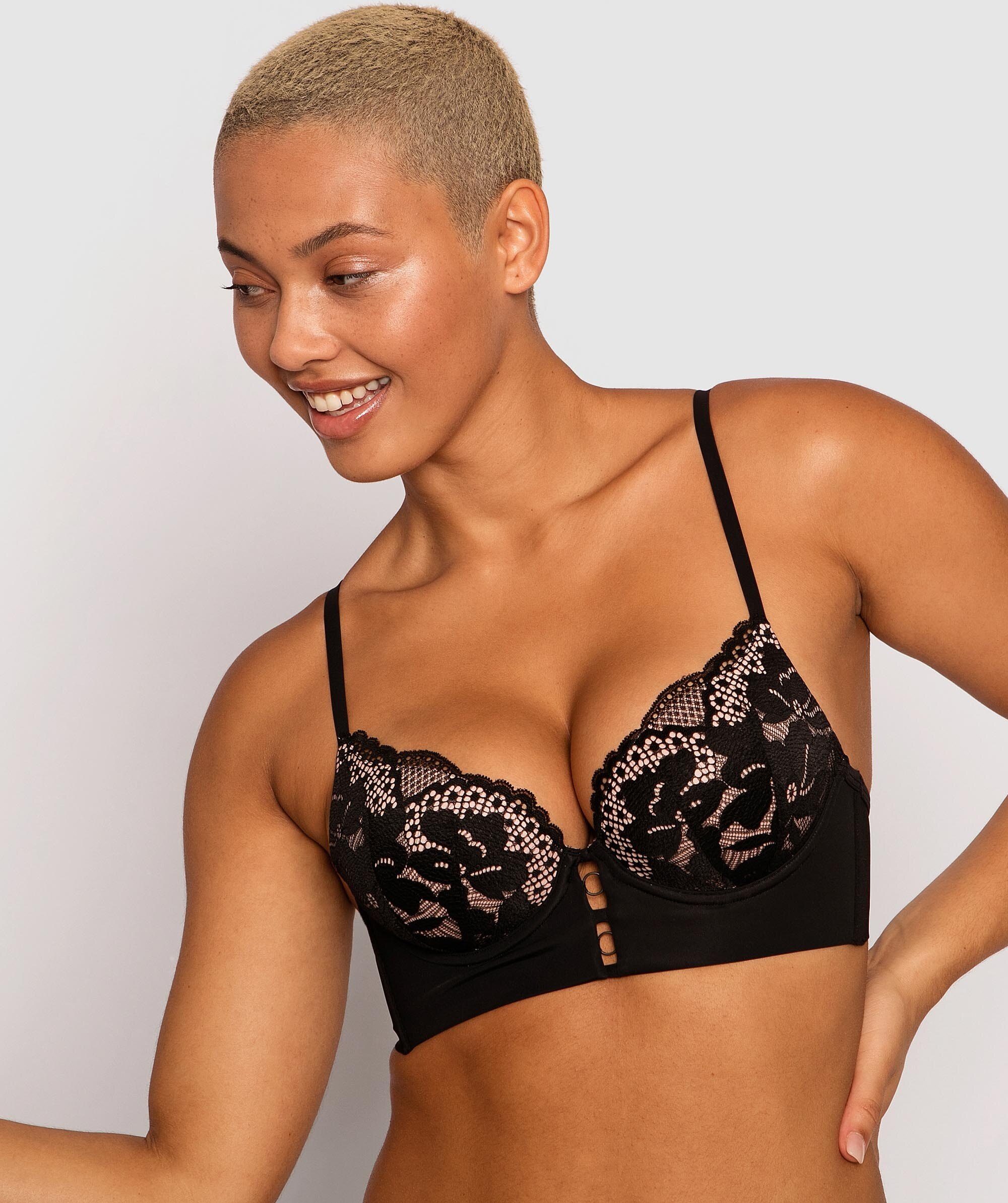 Fashion Sensations Contour Bra - Black/Nude