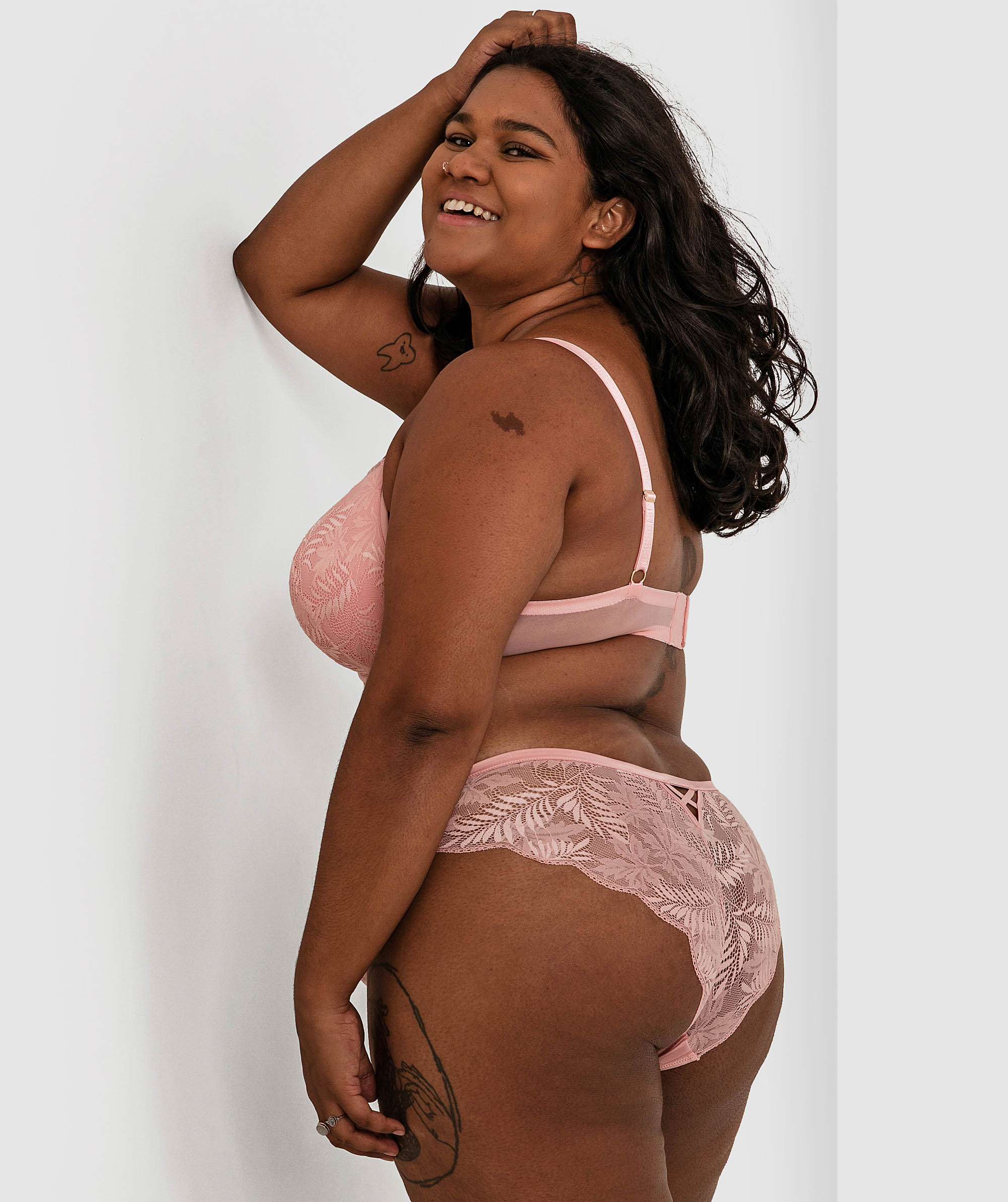 Fern Brazilian Knicker - Rose