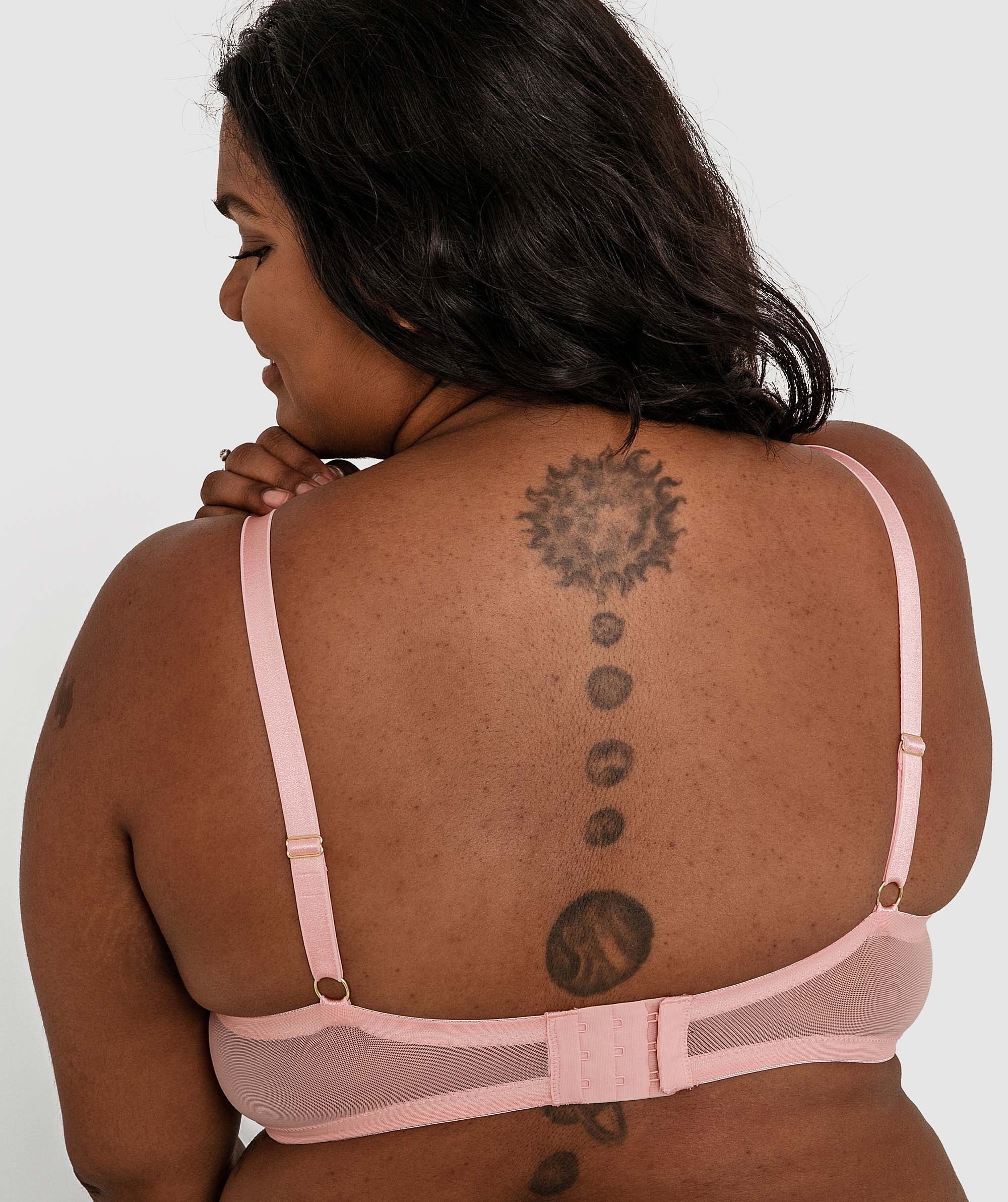 Fern Full Cup Plunge Bra - Rose