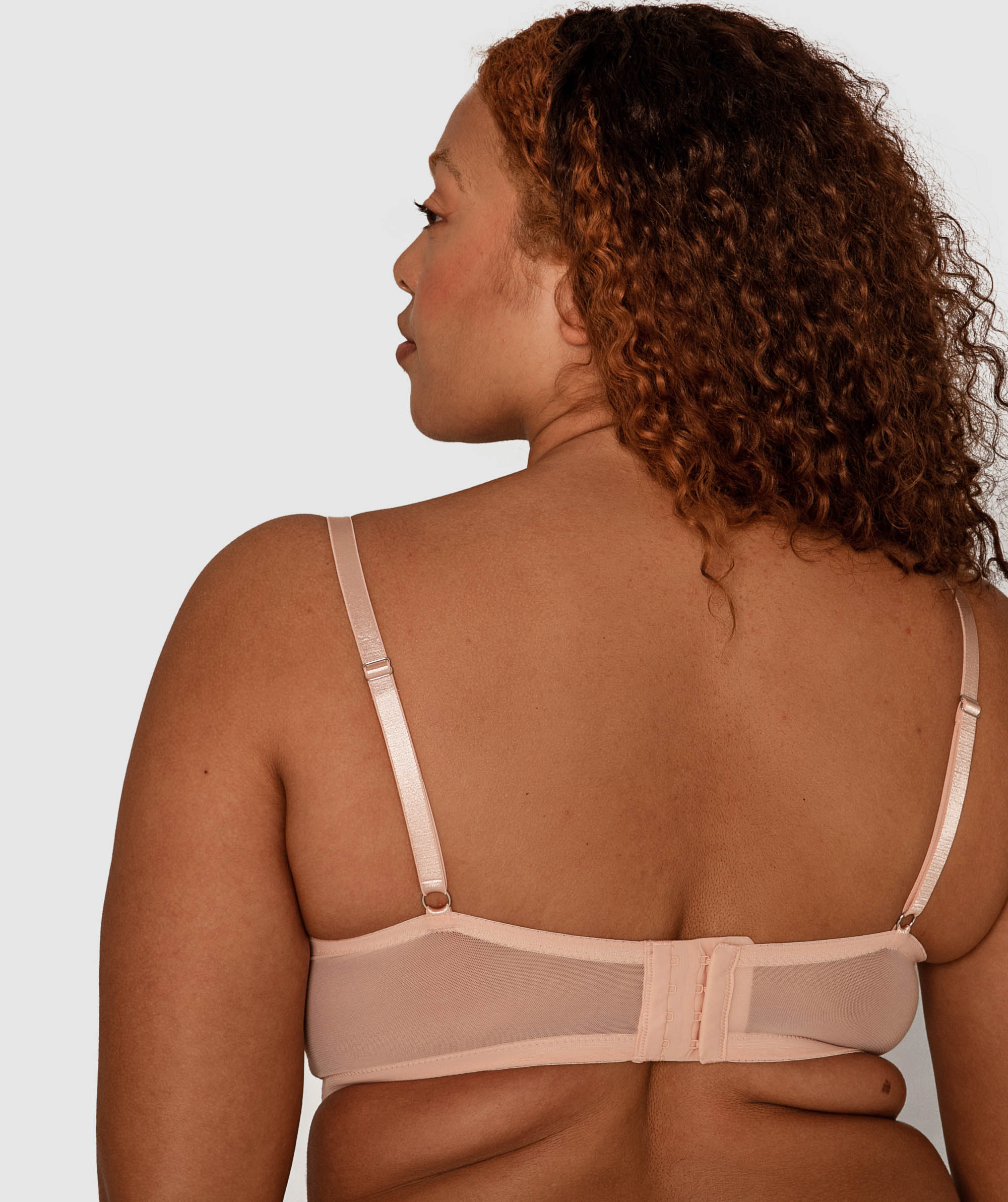 Fifi Longline Bra - Blush Pink