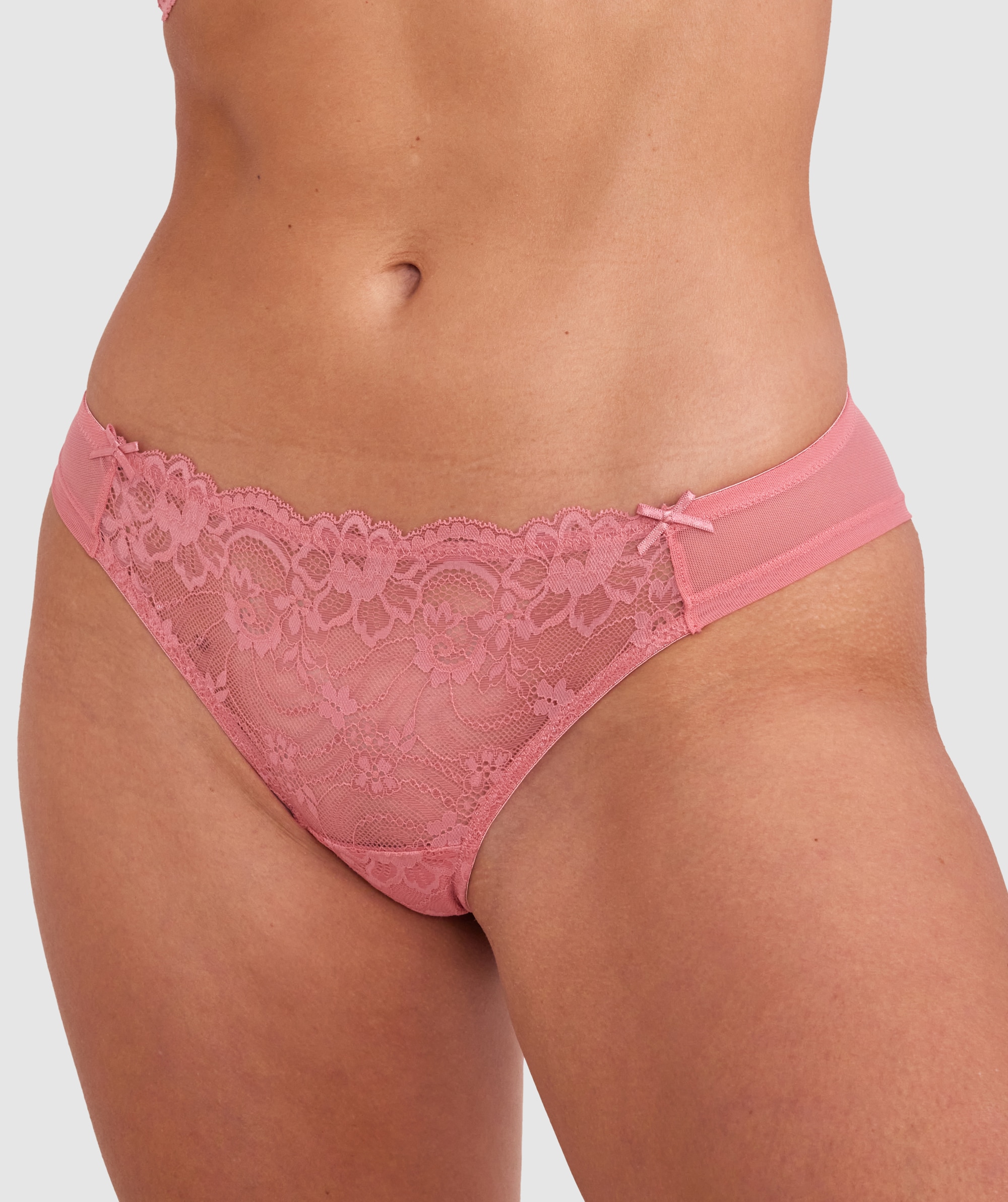 Hallie Brazilian Knicker - Rose