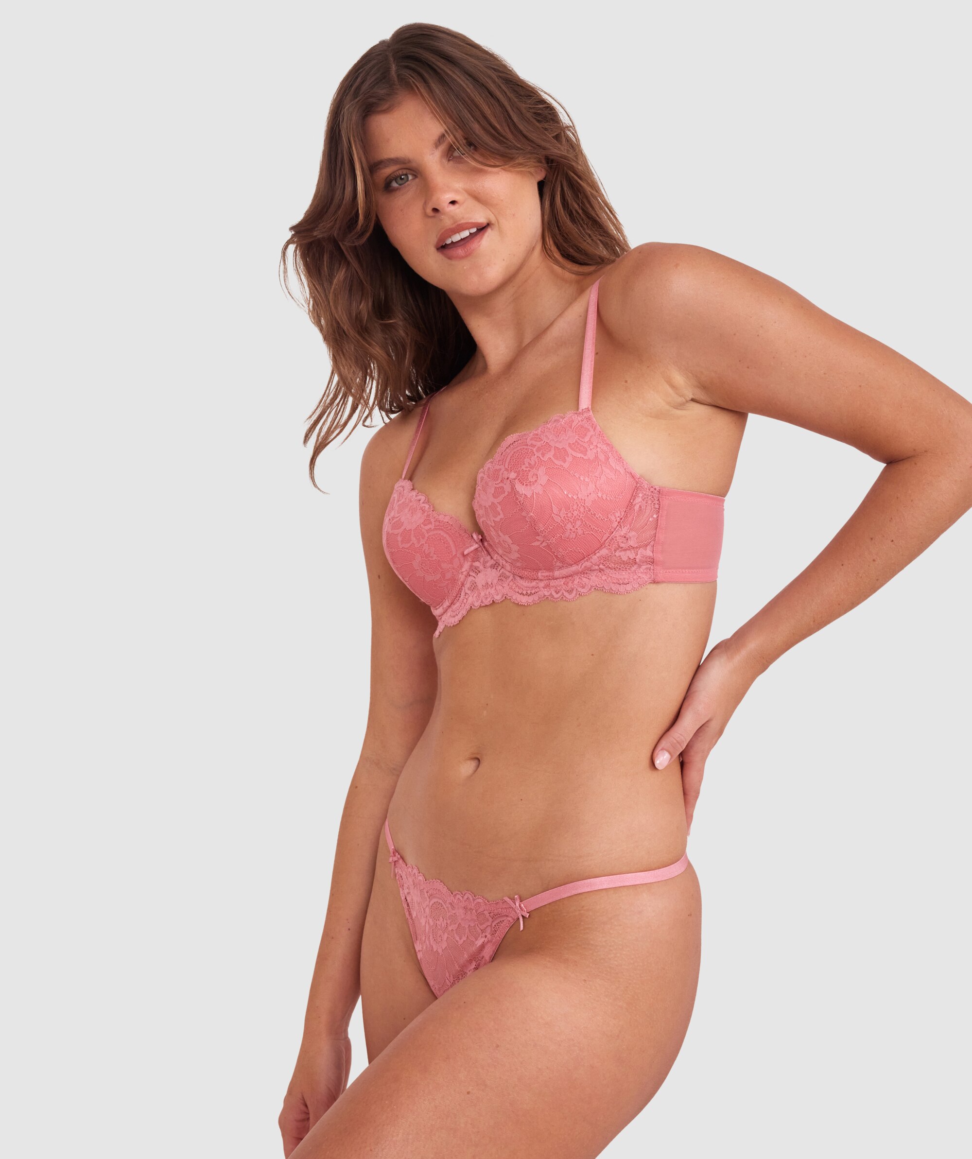 Hallie Mini V - Rose