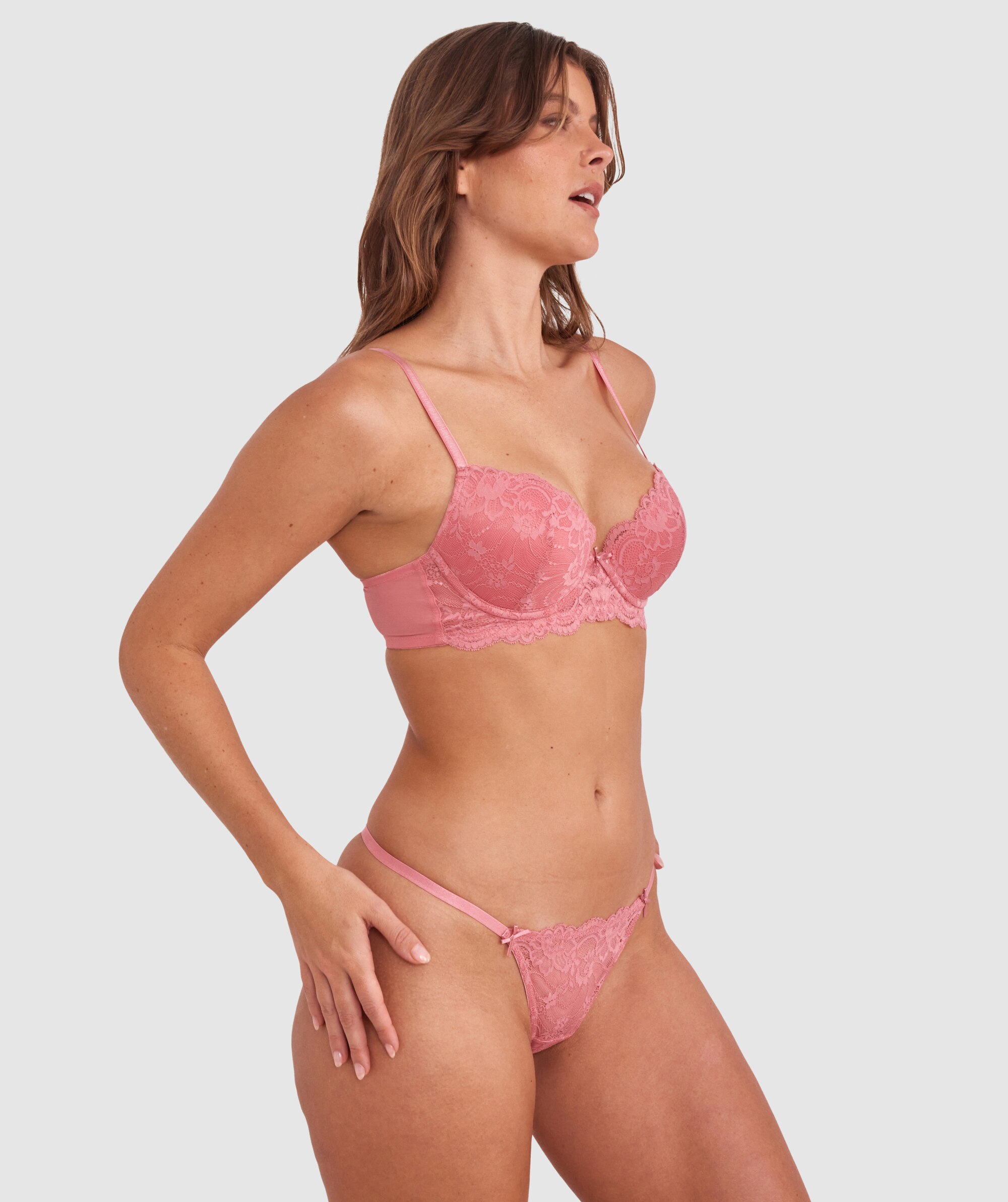 Hallie Mini V - Rose