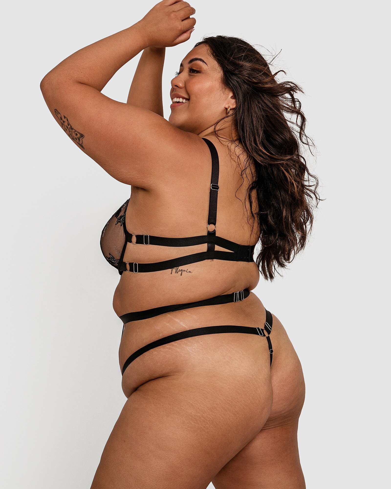 Night Games Empowered Underwire Bodysuit - Black