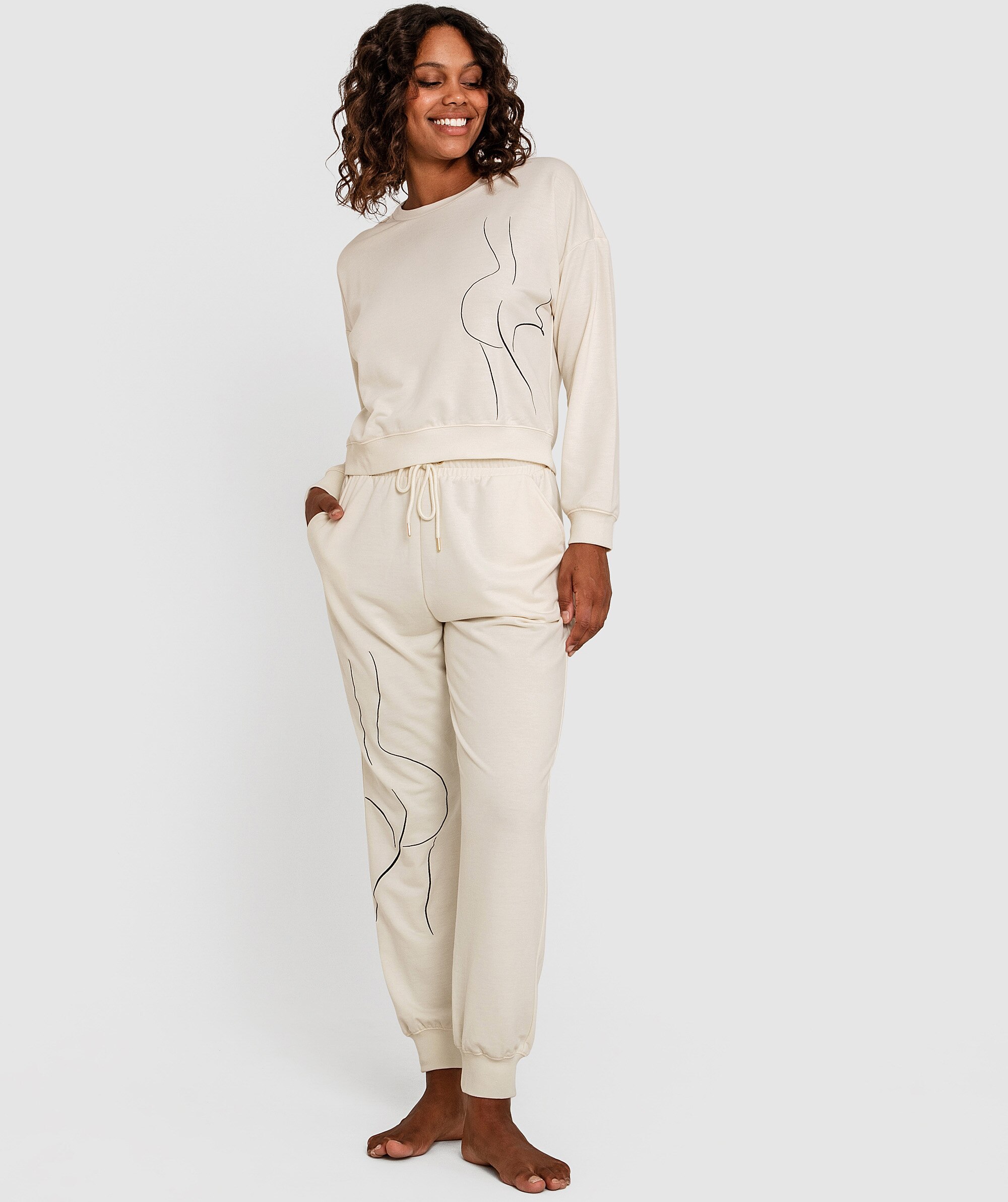 In The Nude Jogger Pant - Ivory