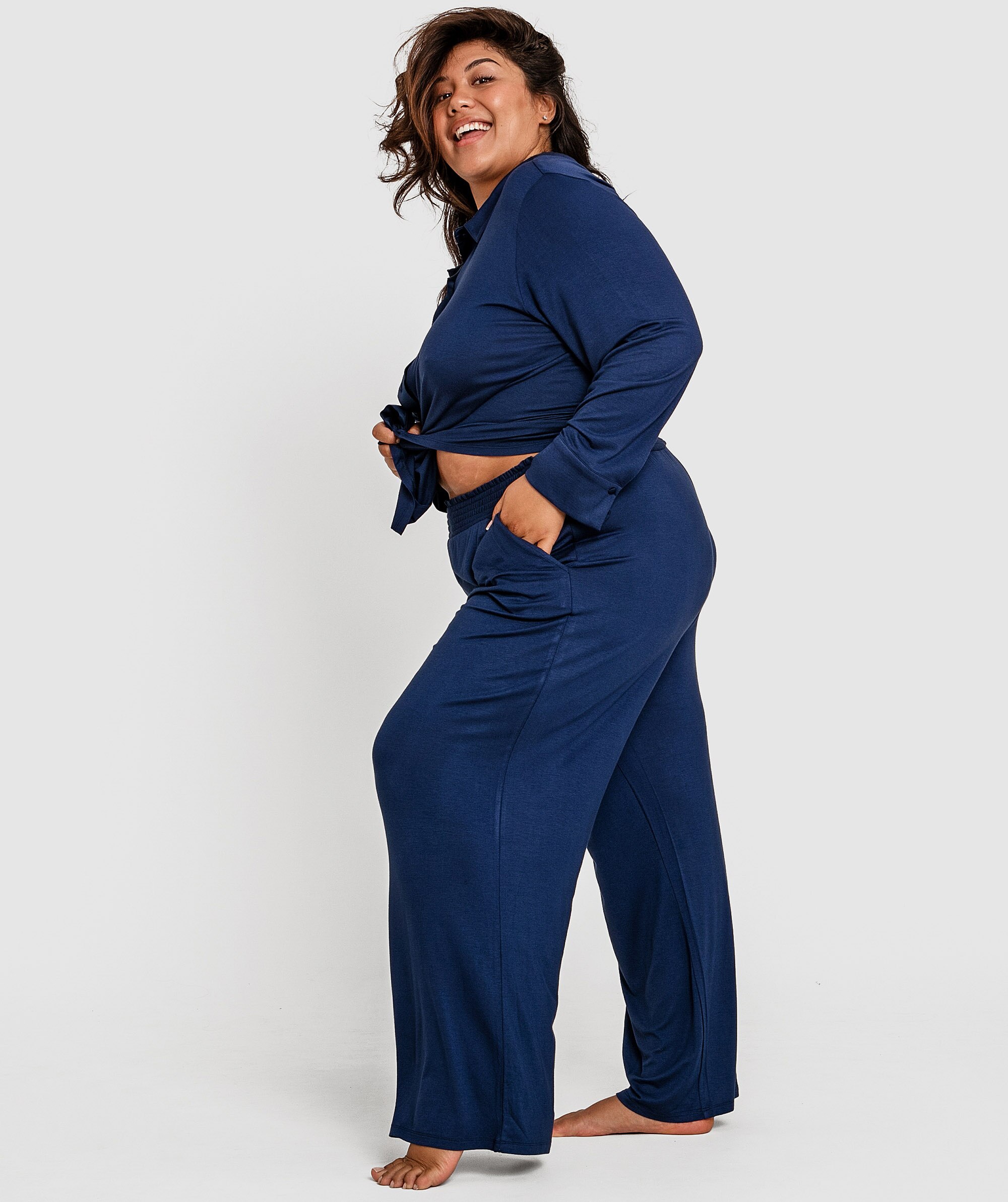 Kaede Long Pant - Navy