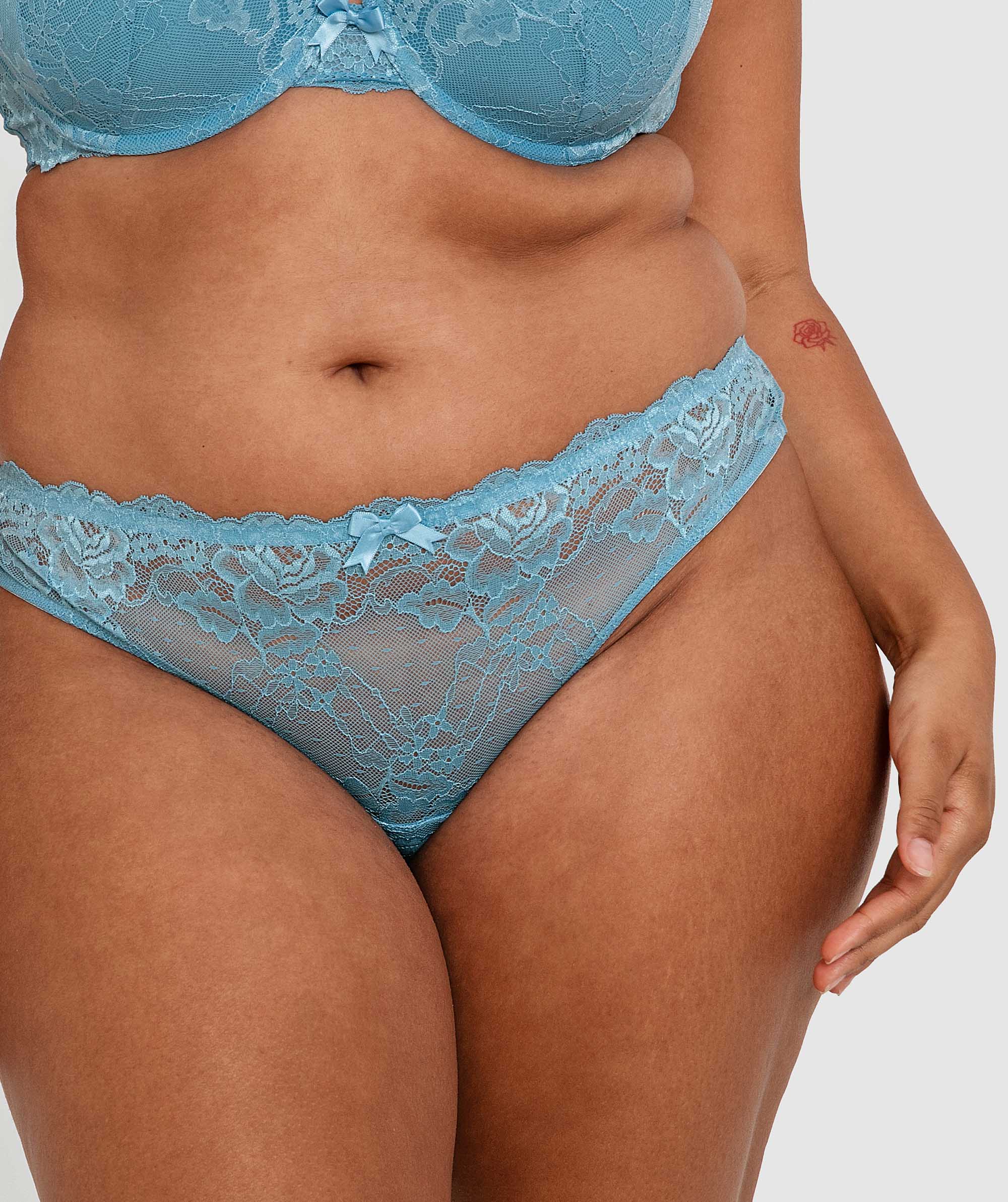 Lauren Brazilian Knicker - Light Blue