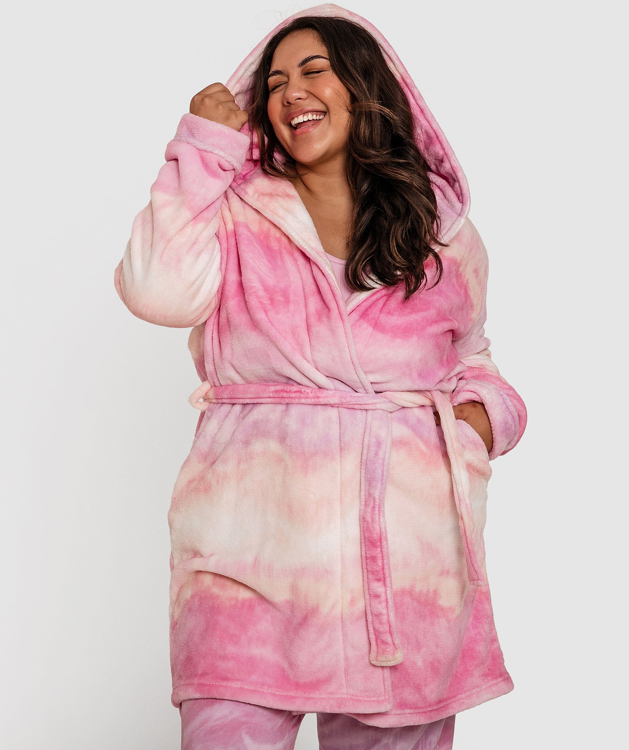 Lavender Skies Short Gown - Print