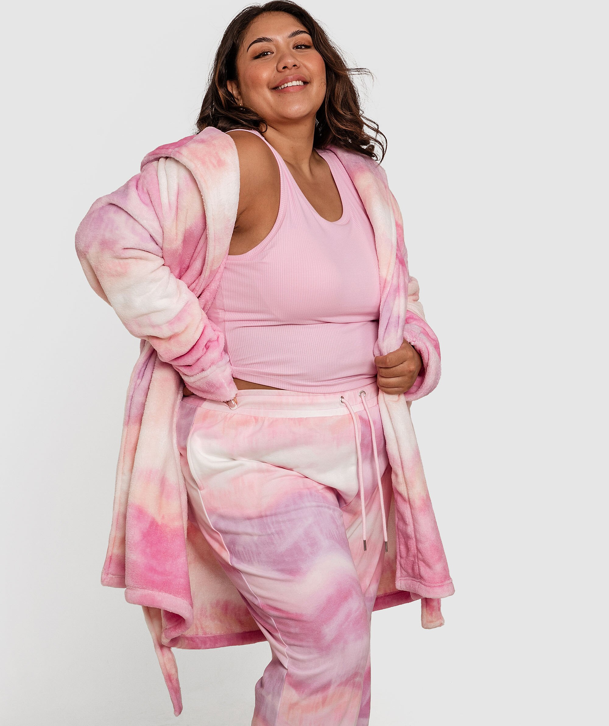 Lavender Skies Short Gown - Print