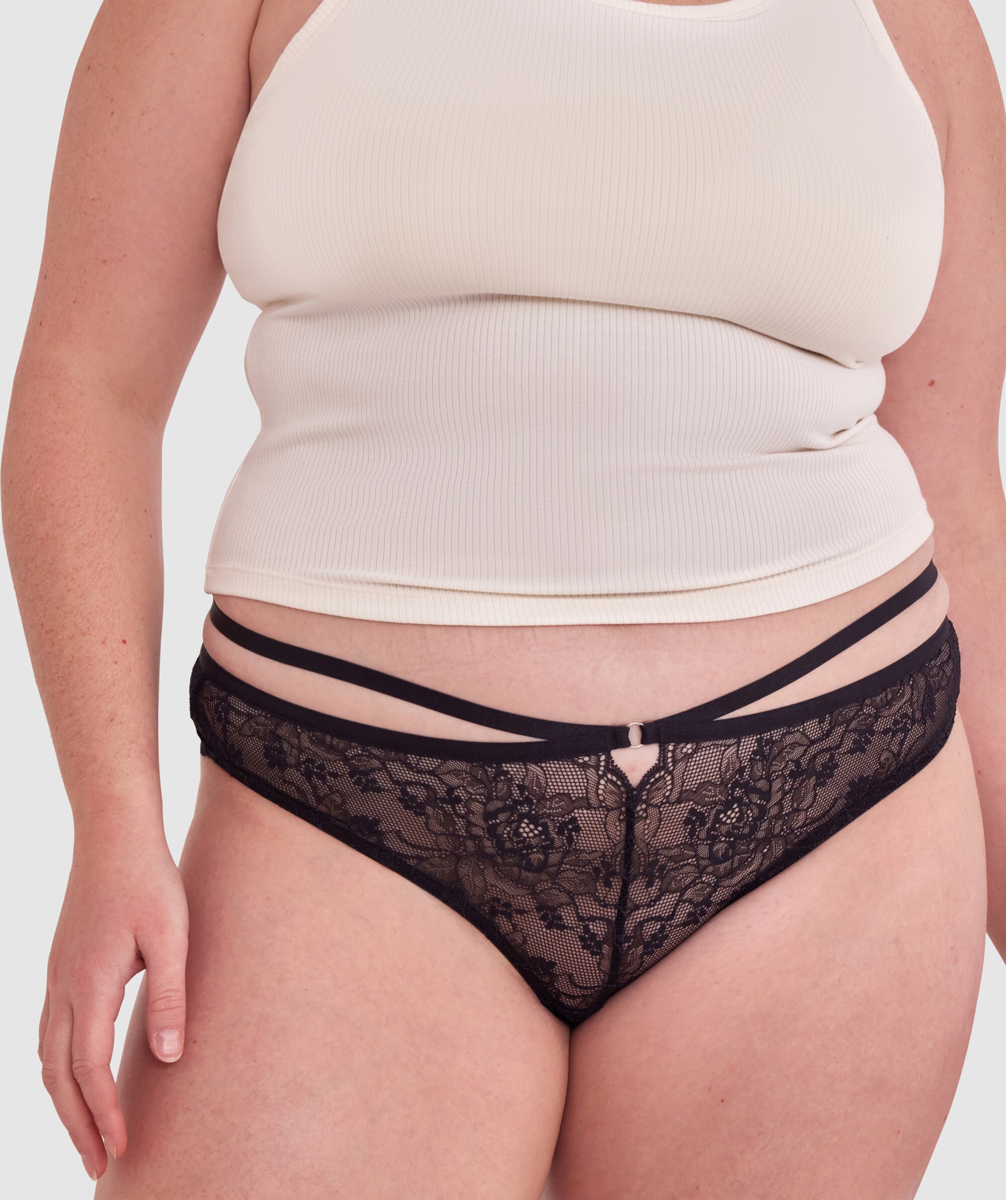 Lottie Brazilian Knicker - Black