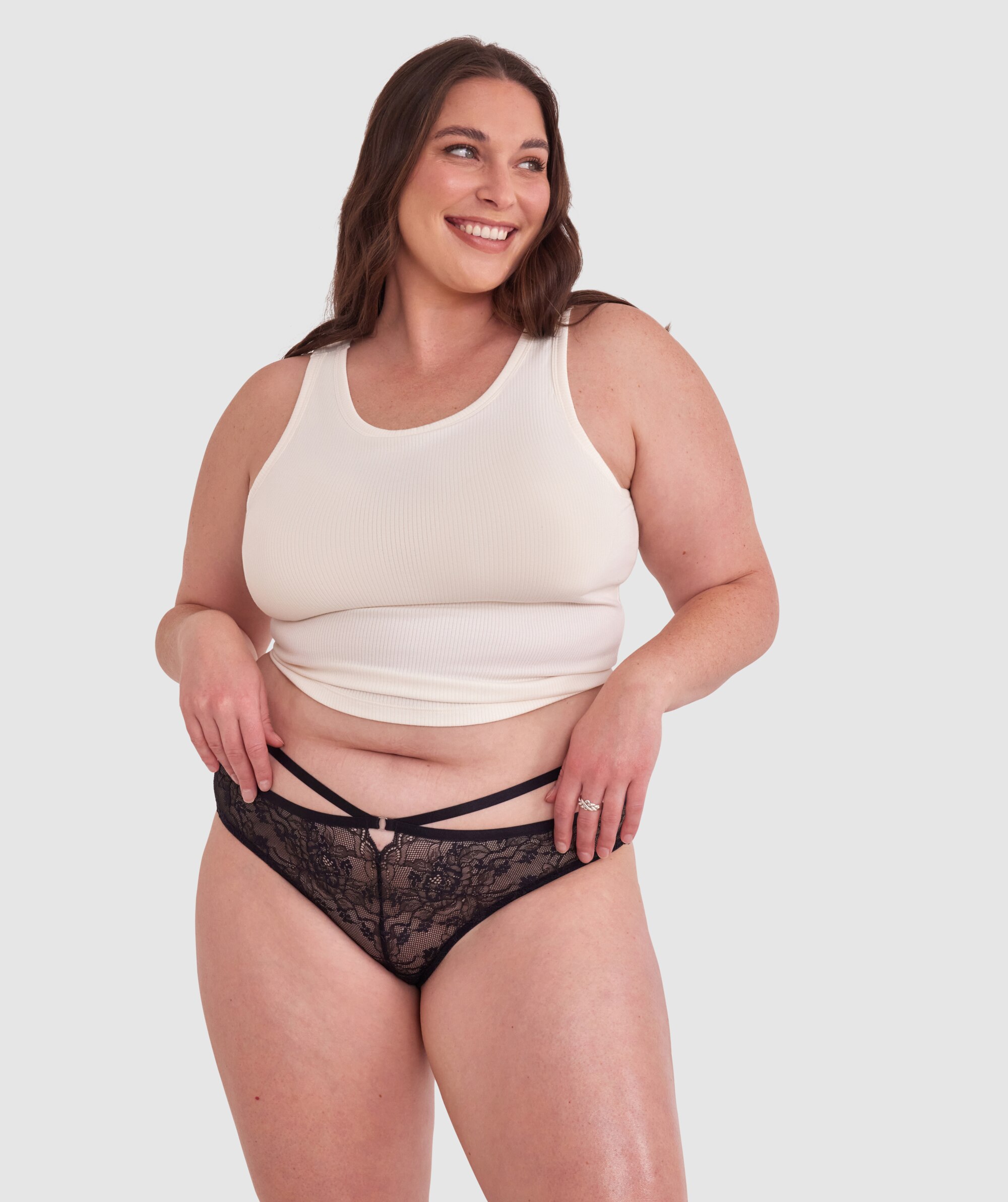 Lottie Brazilian Knicker - Black