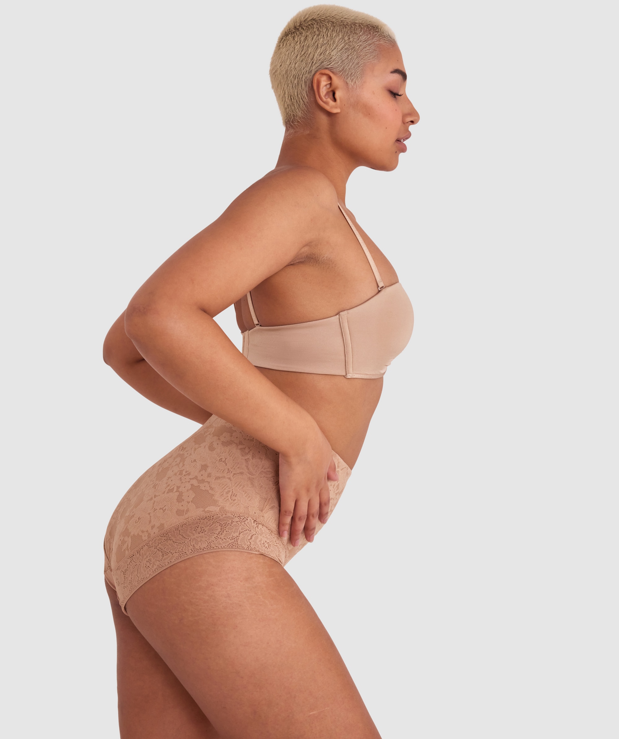 Luxe Solutions Control High Waisted Brief - Nude 3