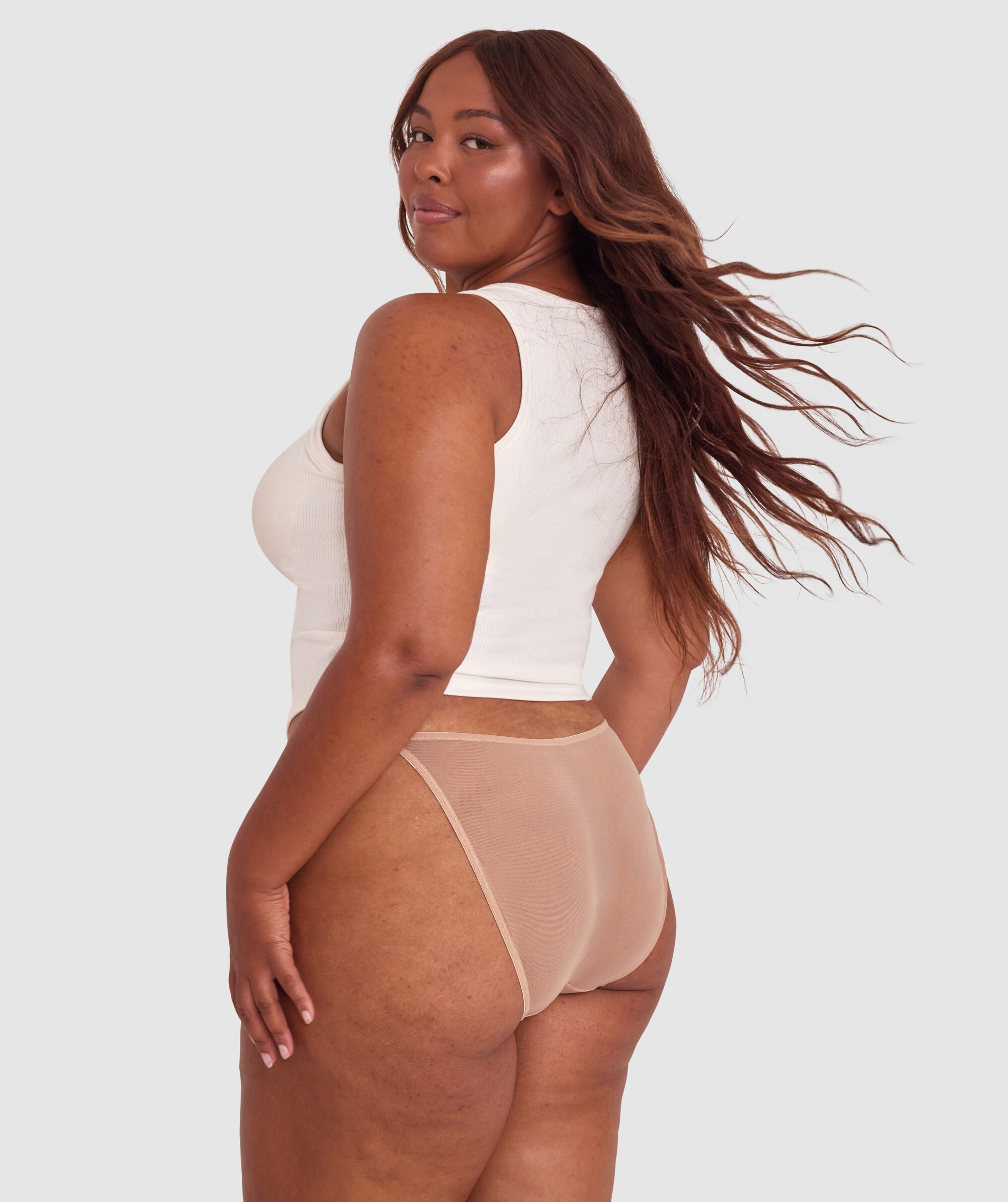 Mesh Basics Bikini - Nude 3