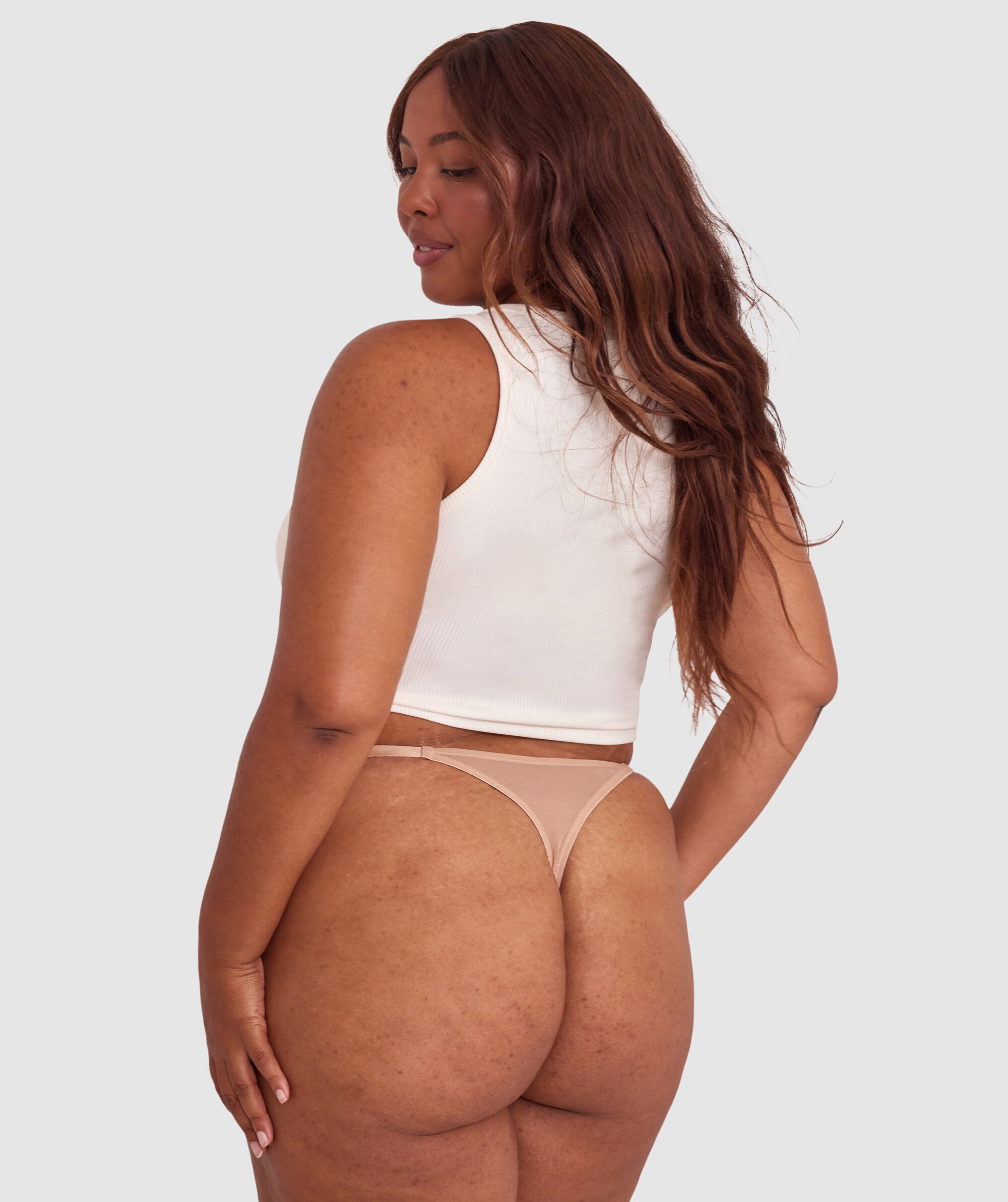 Mesh Basics V String - Nude 3