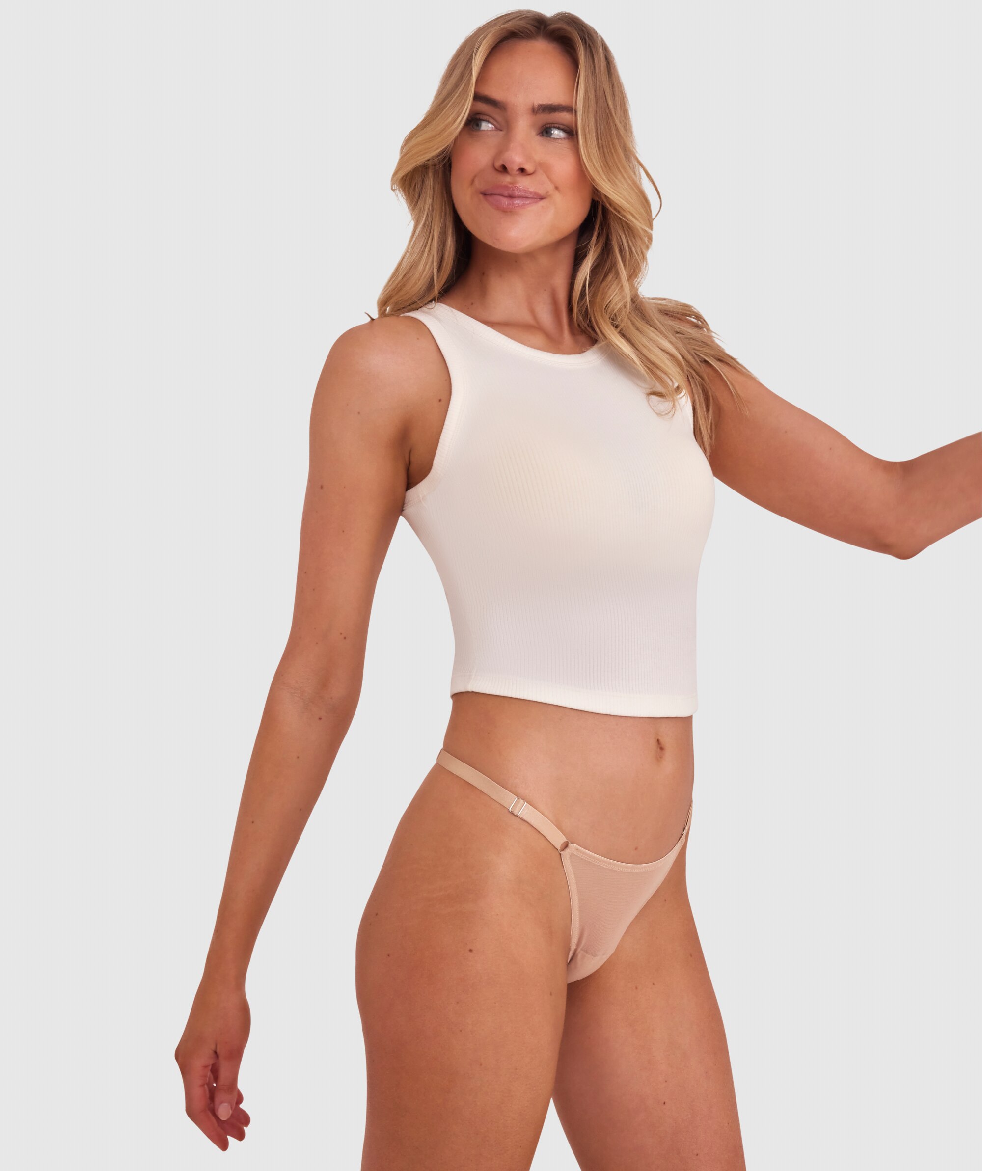 Mesh Basics V String - Nude 3