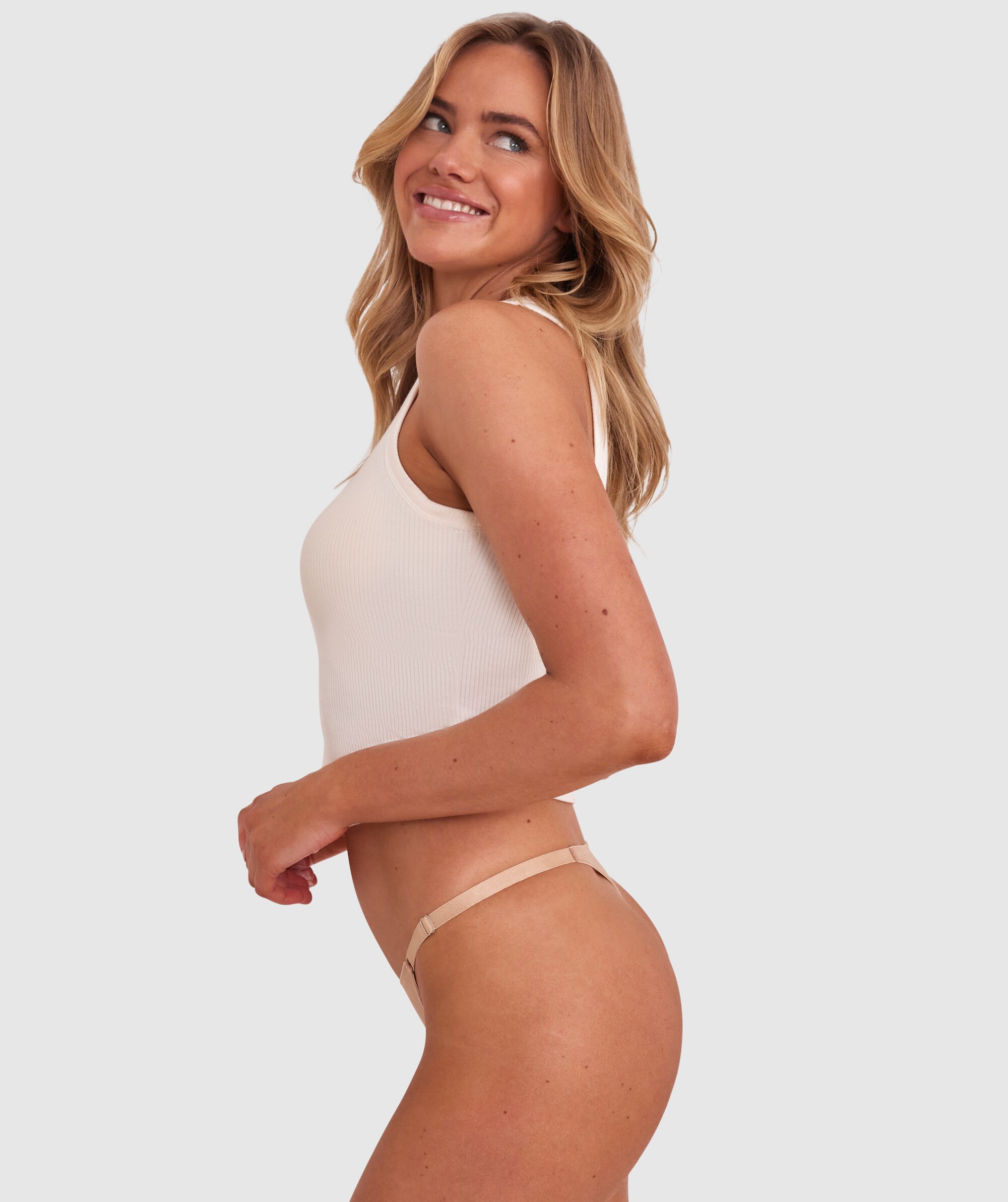 Mesh Basics V String - Nude 3