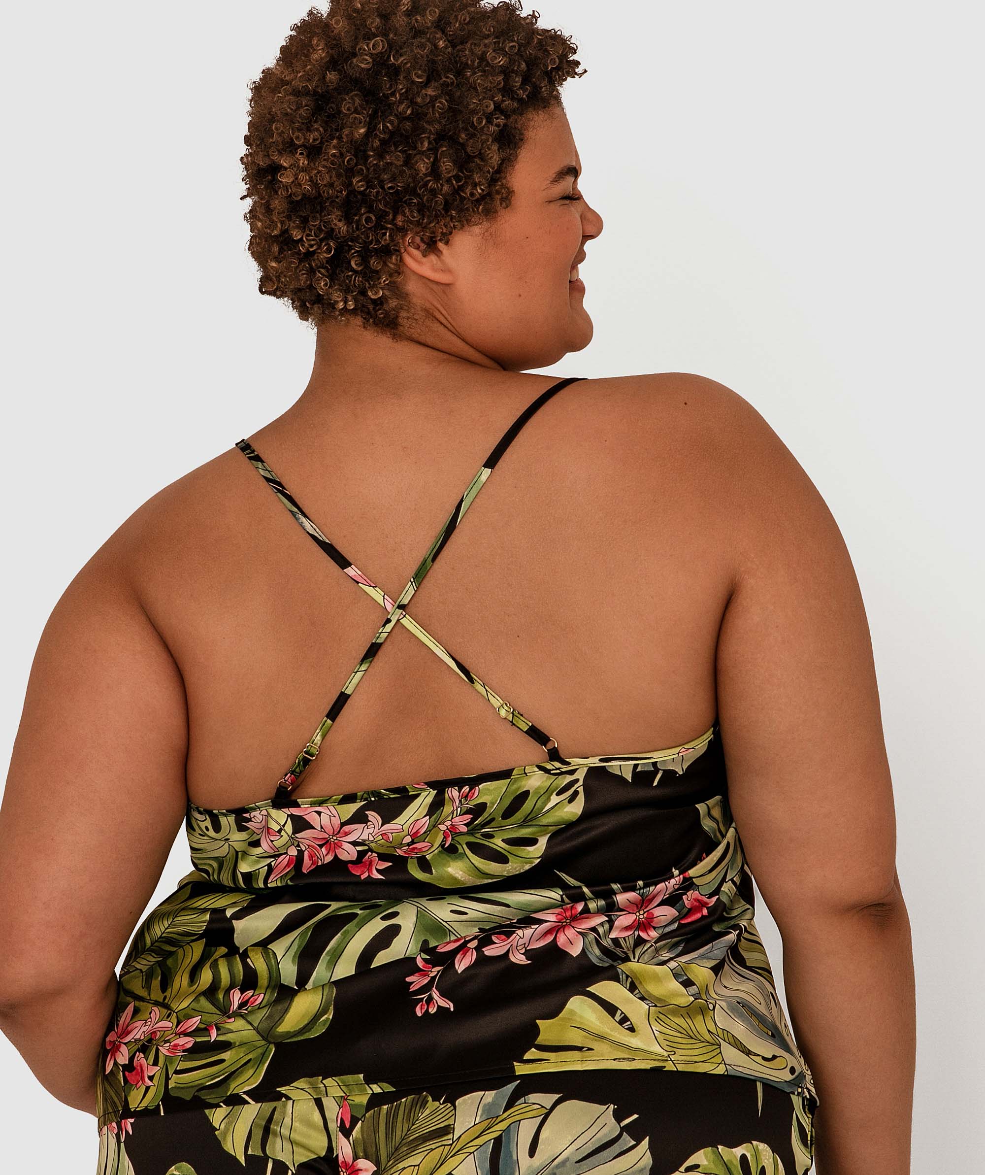 Midnight Palms Cami - Tropical Print