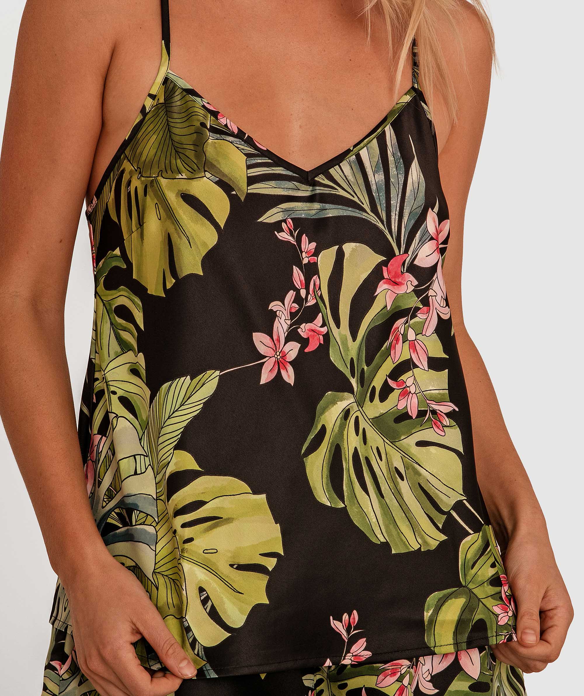 Midnight Palms Cami - Tropical Print