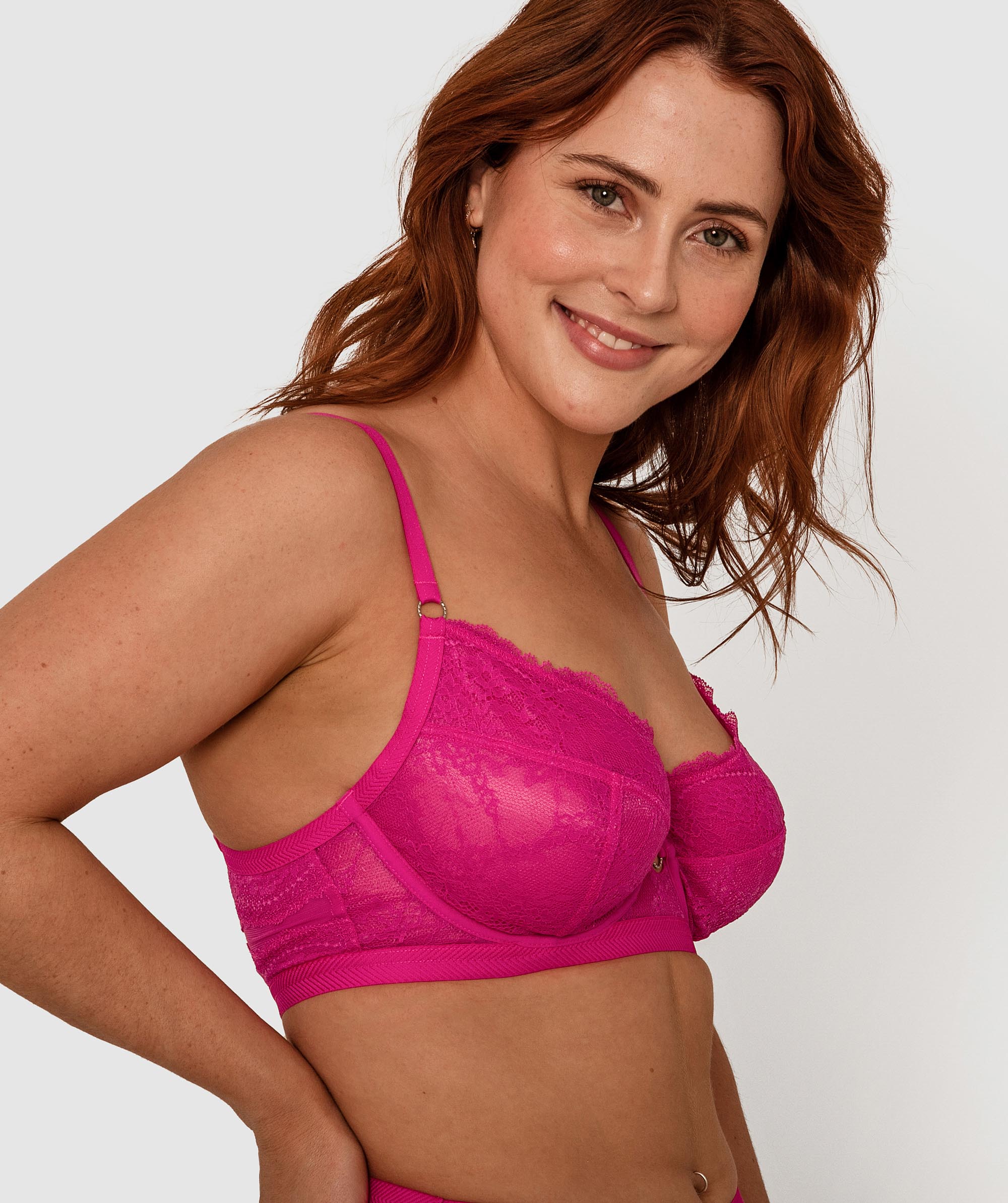 Millie Full Cup Underwire Bra - Fuchsia Pink